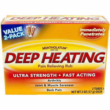 Mentholatum Deep Heating Pain Relieving Rub, Ultra Strength, 2 Tubes each, Pack of 5 MentholatumAu supplements