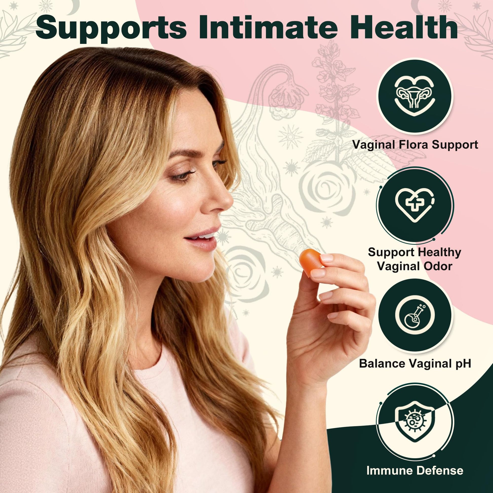 Oneoo Feminine Balance Gummies - Premium Balance Gummies for Women's pH Health, Feminine Gummy for Immune & Energy Support, Vegan, Gluten-Free, Hawaiian Pineapple, 60 Count OneooAu supplements