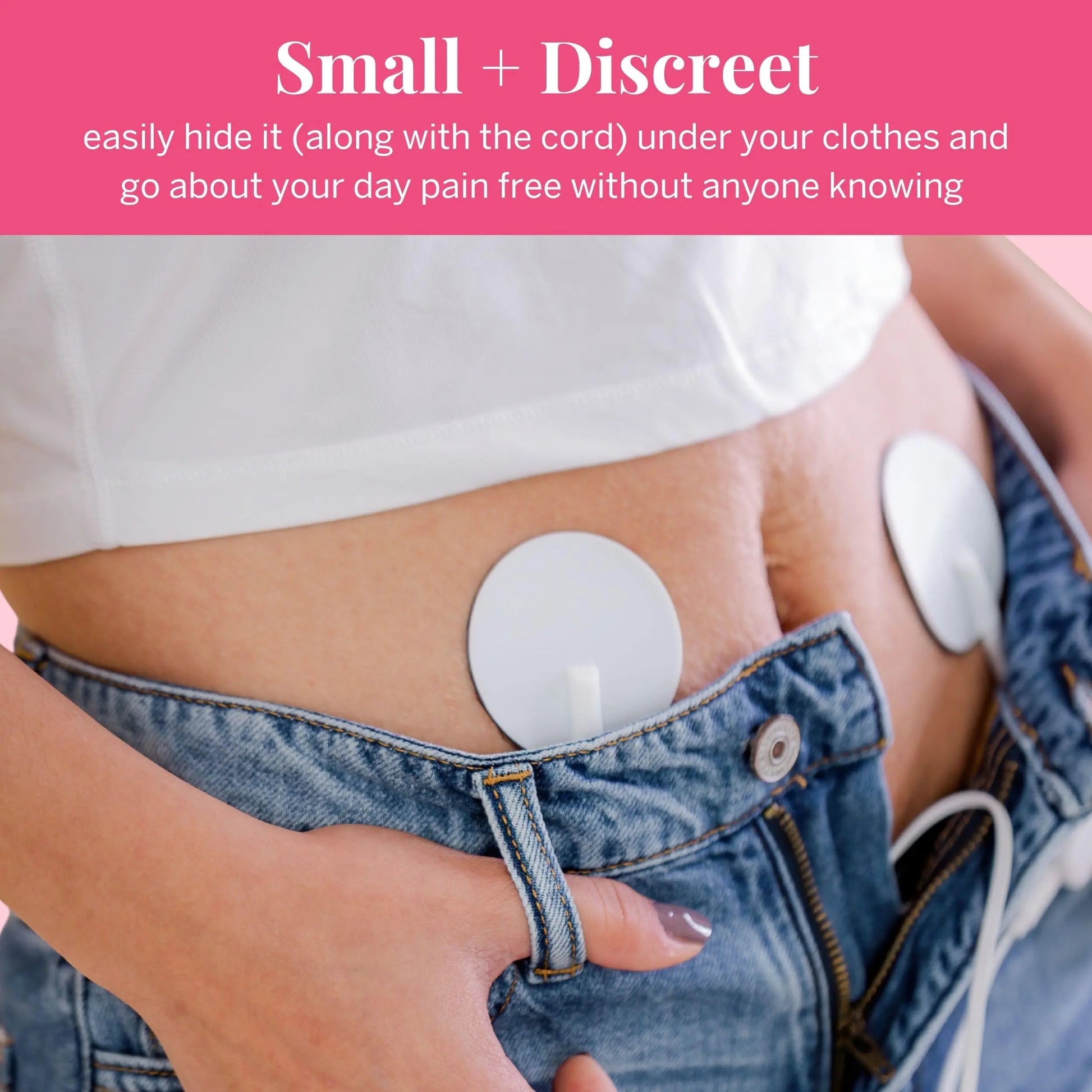Pixie Period Pain Relief Device - Best PMS Relief Simulator with TENS Technology - Thinnest Wearable Tens Unit - Unnoticeable Under Clothes - Menstrual Cramp Comfort for Feminine Care Pixie CupAu supplements