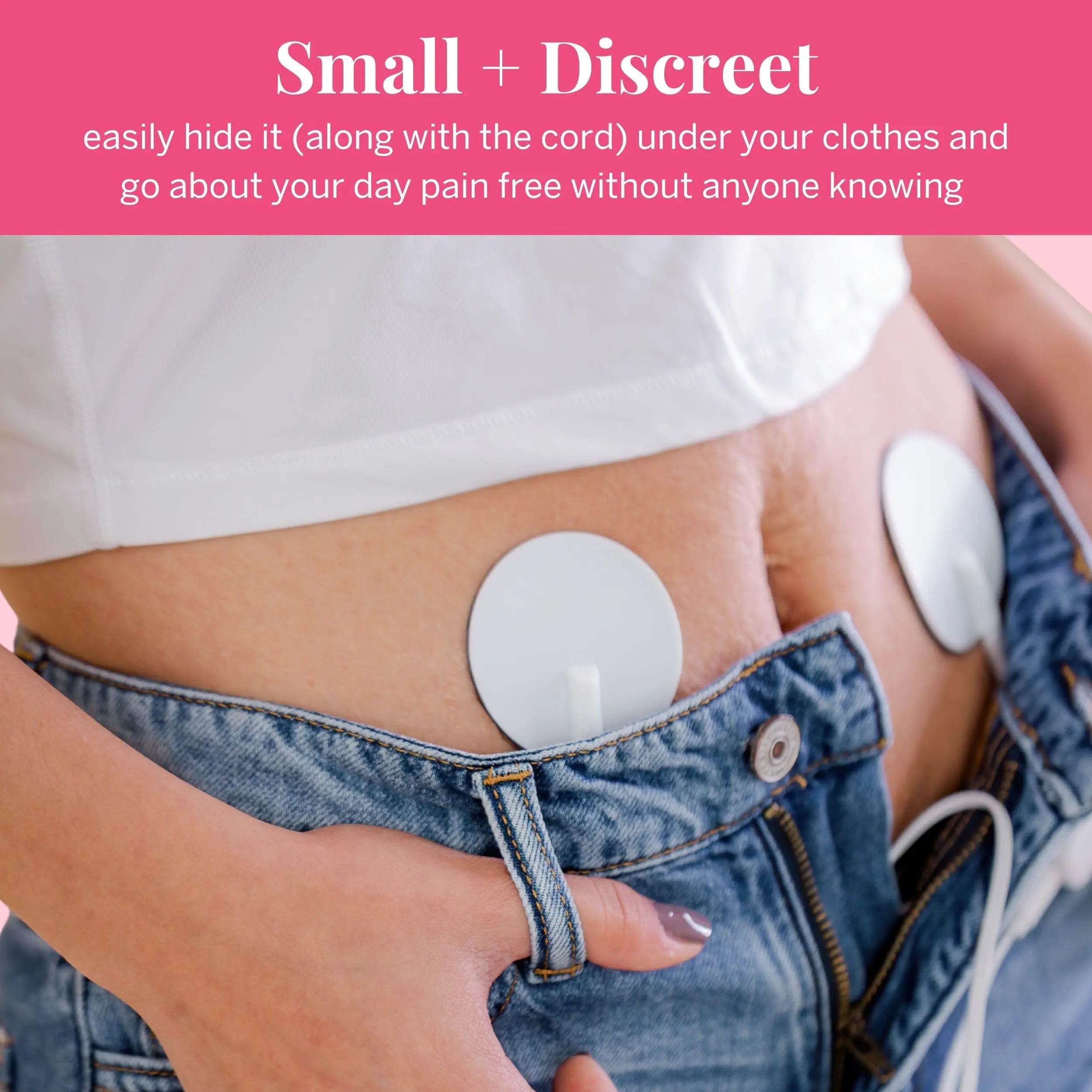 Pixie Period Pain Relief Device - Best PMS Relief Simulator with TENS Technology - Thinnest Wearable Tens Unit - Unnoticeable Under Clothes - Menstrual Cramp Comfort for Feminine Care Pixie CupAu supplements