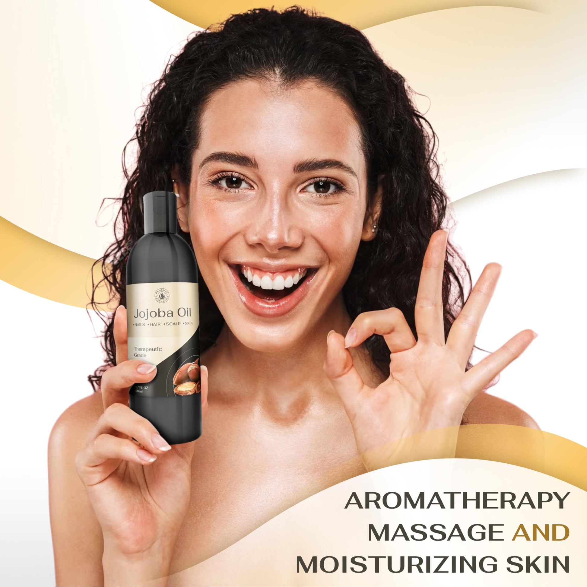 Sweet Oil - Hair and Skin Softener, Organic Natural Carrier Body Oil, Carrier Oil for Essential Oils - Massage Oil Renewal AestheticsAu supplements
