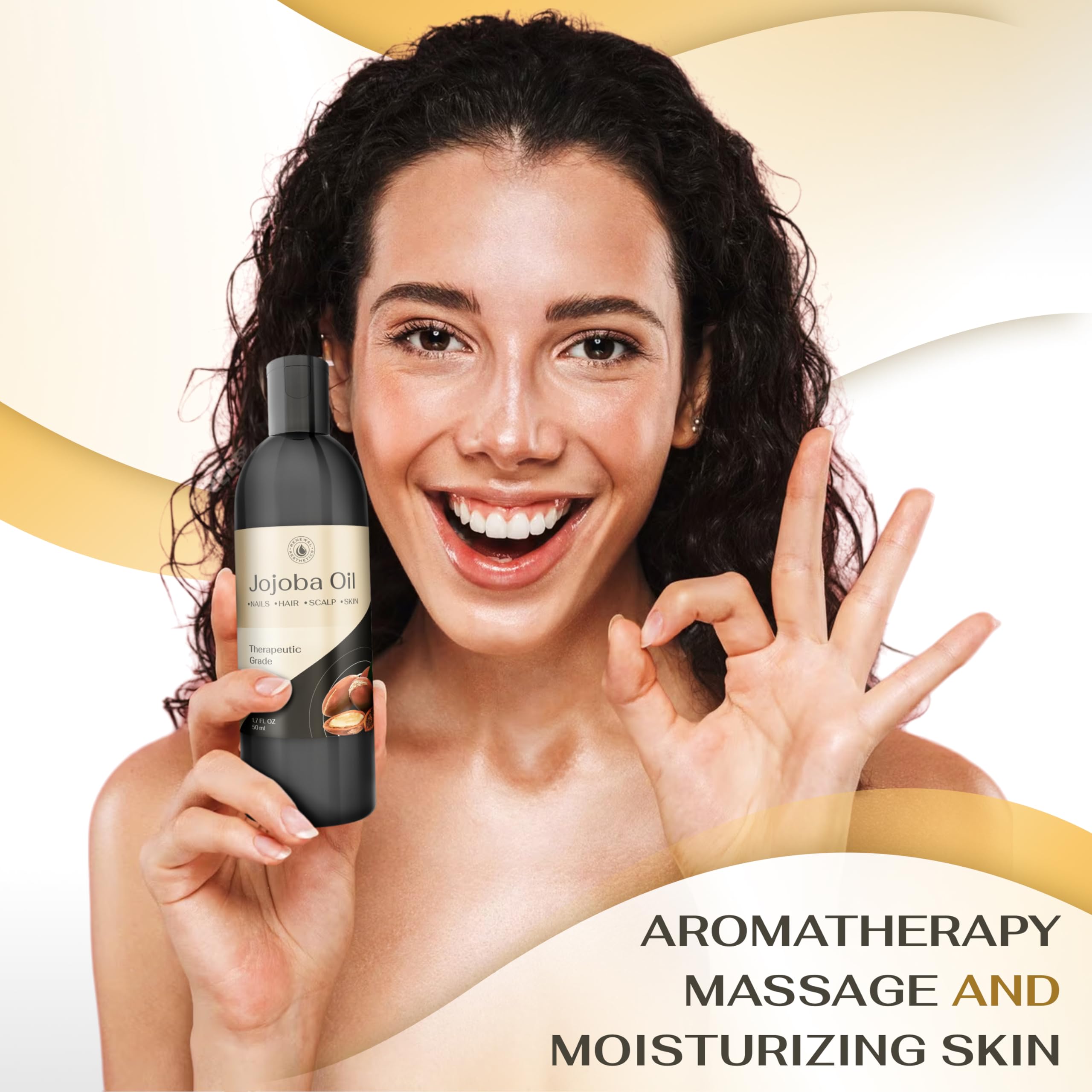 Sweet Oil - Hair and Skin Softener, Organic Natural Carrier Body Oil, Carrier Oil for Essential Oils - Massage Oil Renewal AestheticsAu supplements