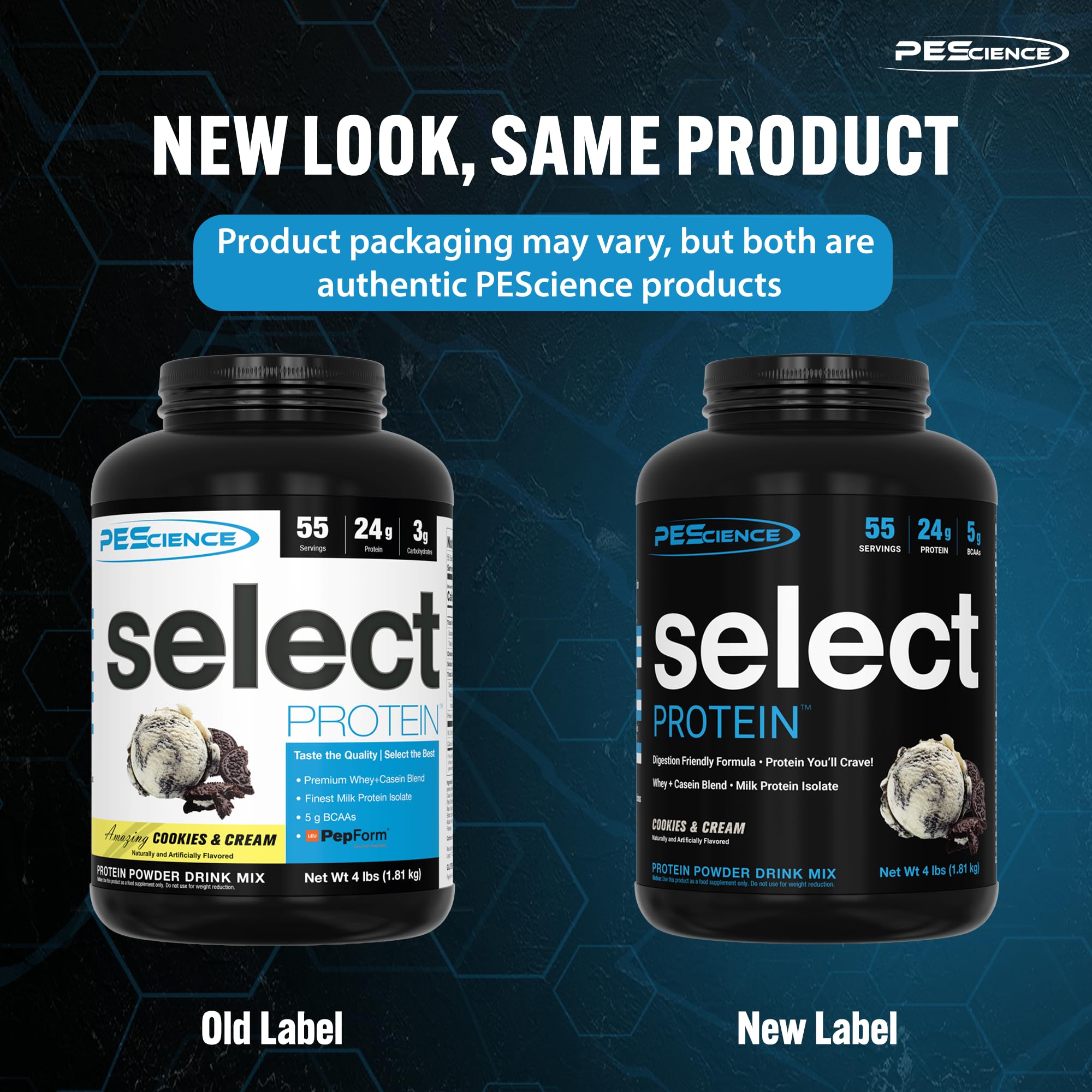 PEScience Select Protein, Cookies and Cream, 27 Serving, Premium Whey and Casein PEScienceUS supplements