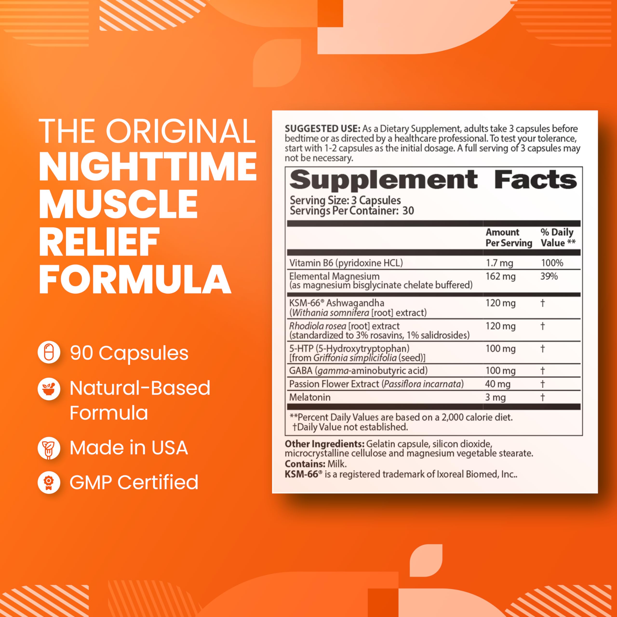 SaltWrap Mag R&R - Nighttime Muscle Cramps Support, Natural Sleep Support for Adults with Magnesium Glycinate for Muscle Spasm and Leg Cramps Relief, 90 Capsules SaltWrapAu supplements