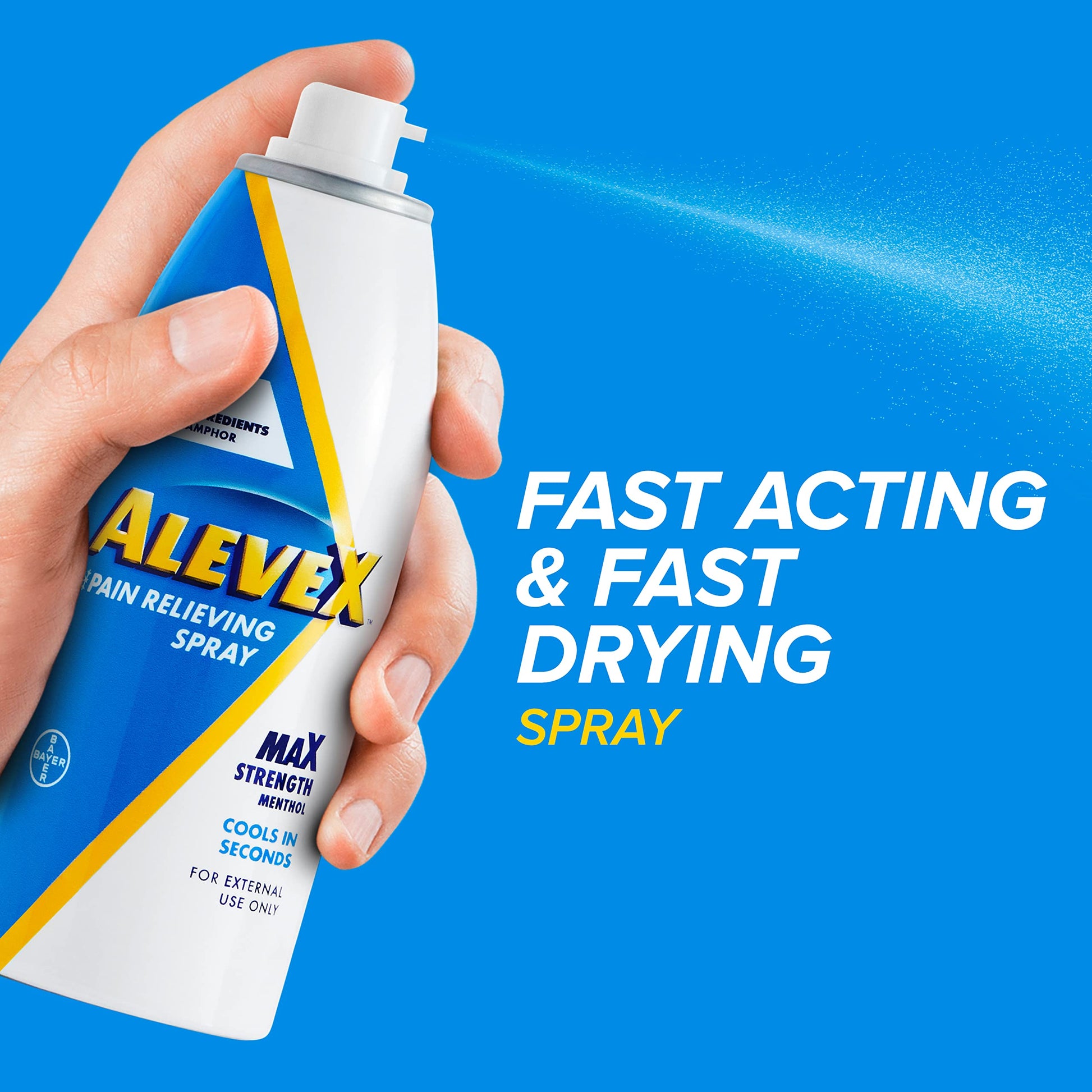 AleveX Pain Relieving Spray, Fast Acting & Fast Drying for Targeted Pain Relief, 3.2 oz Spray AleveAu supplements