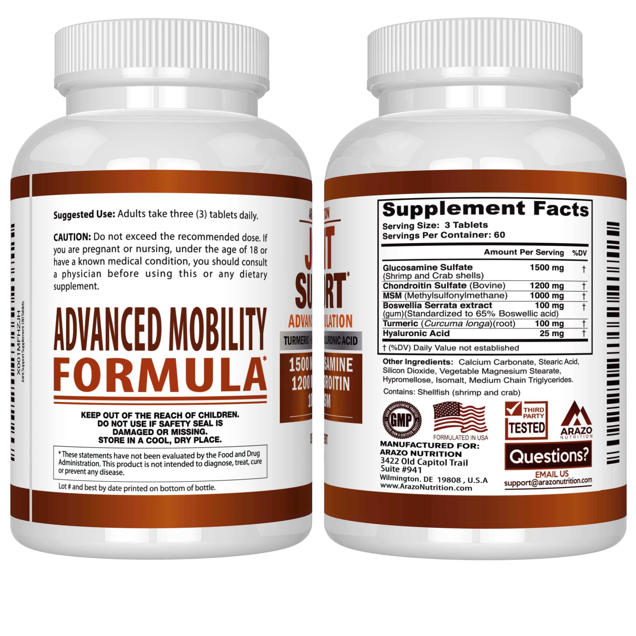 Glucosamine Chondroitin Turmeric Msm Boswellia - Joint Support Supplement for Relief My StoreUS supplements
