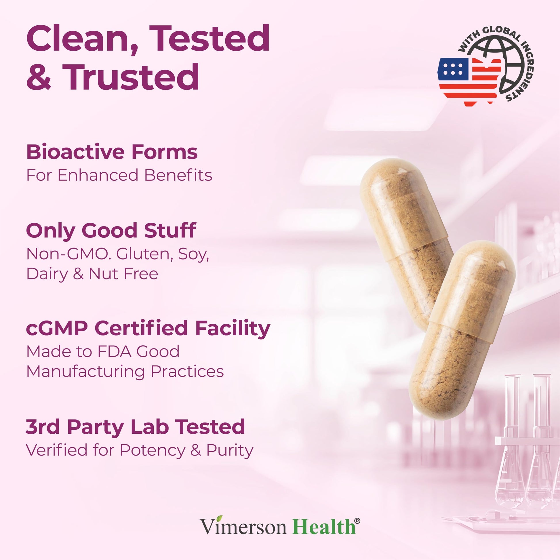 Methylated Multivitamin for Women w/Bioavailable Vitamins, Chelated Minerals, Vitamin D, B12, C, A & Zinc for Energy, Focus and Immune Health Vimerson HealthUS supplements