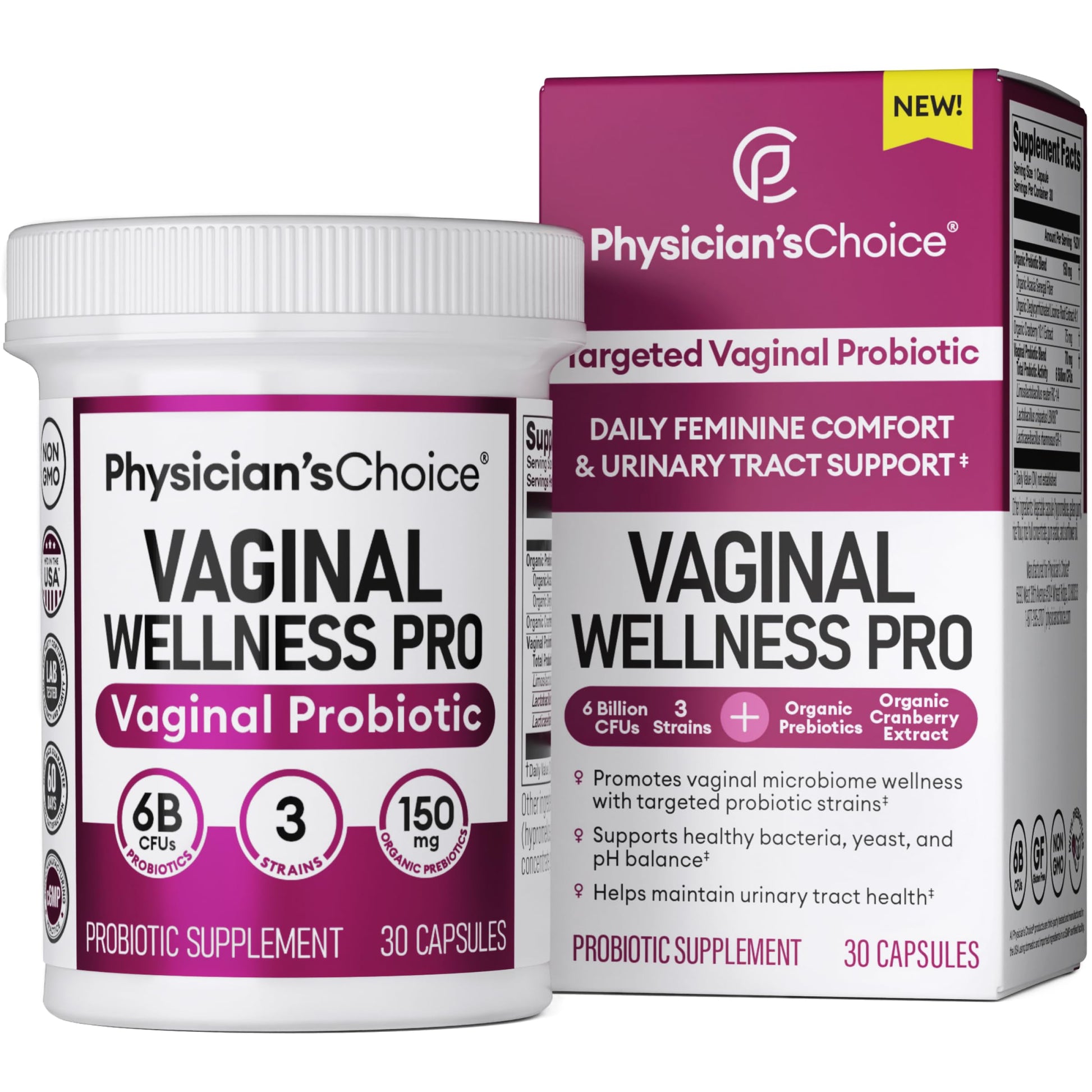 Physician's CHOICE Feminine Power Duo Bundle - Vaginal Probiotic + Womens Probiotic Physician's CHOICEAu supplements