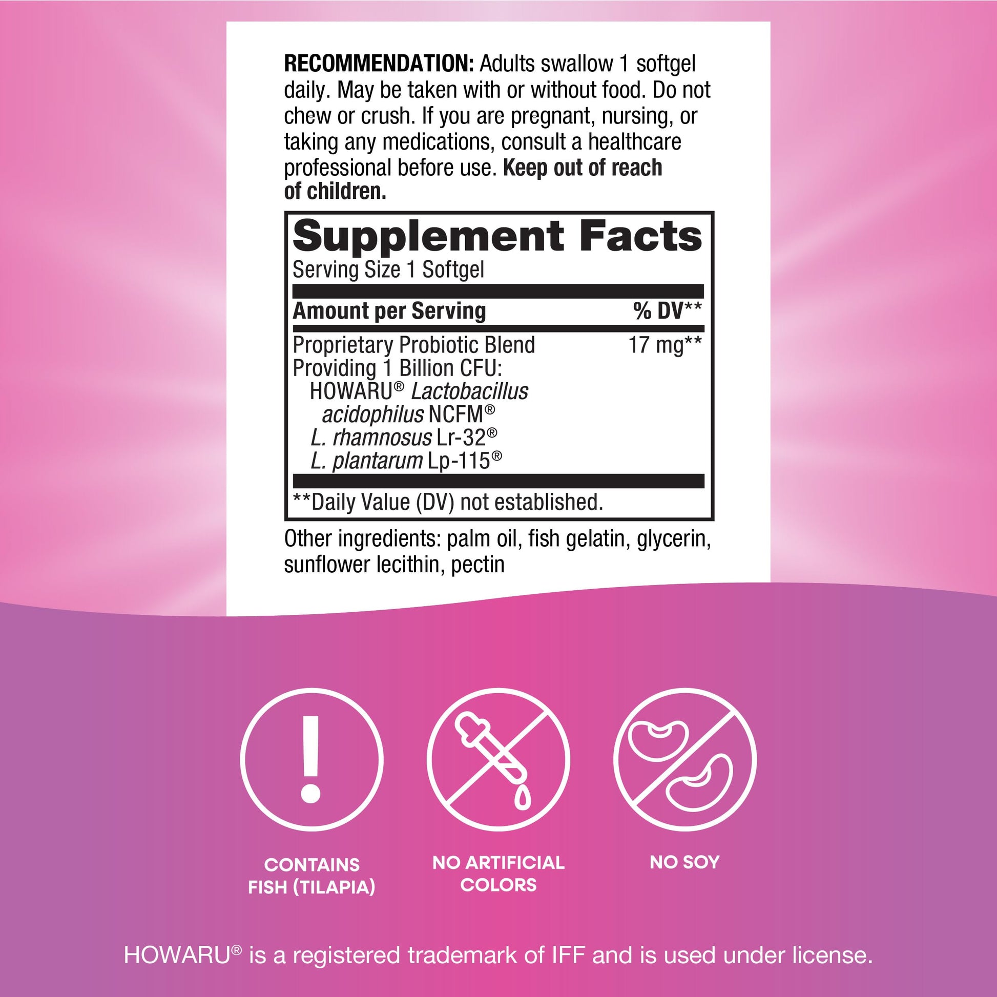 Nature's Way Pearls Women's Probiotic, Supports Women's and Digestive Health*, Protects Against Occasional Constipation & Bloating*, 1 Billion Live Cultures, 30 Softgels (Packaging May Vary) Nature's WayAu supplements