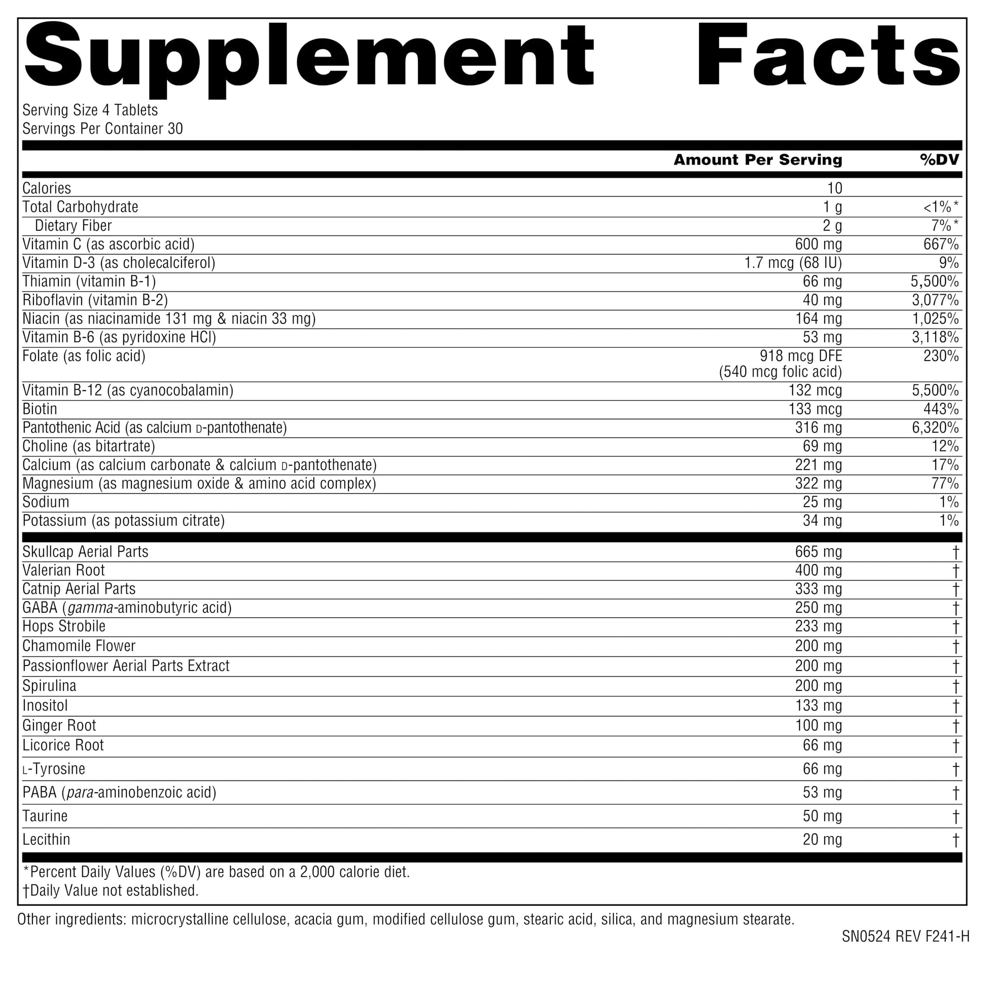 Source Naturals Hi-Stress B&C with Herbs - 120 Tablets Source NaturalsAu supplements