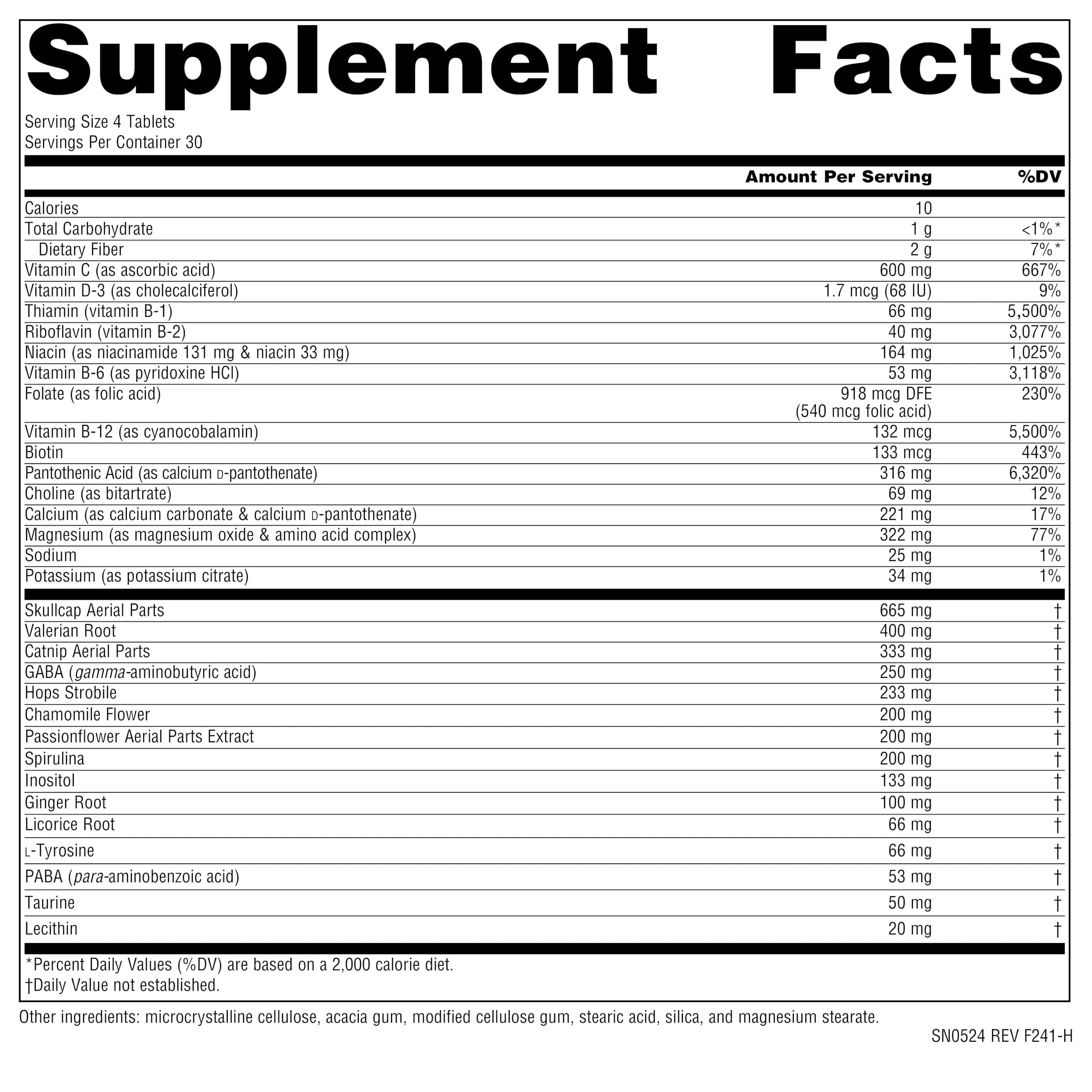 Source Naturals Hi-Stress B&C with Herbs - 120 Tablets Source NaturalsAu supplements