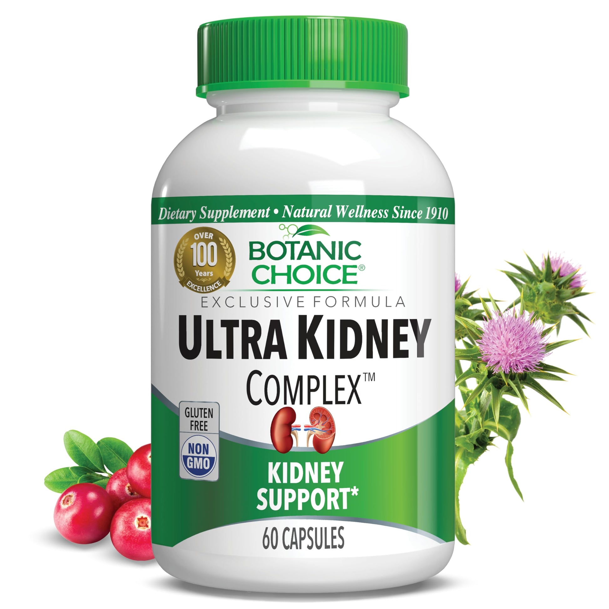 Botanic Choice Ultra Kidney Complex - Optimal Kidney Support with Milk Thistle, Green Tea & More- 60 Capsules Botanic ChoiceAu supplements