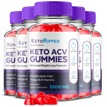 (5 Pack) Keto Ripped ACV Gummies, Keto Ripped ACV Gummies Advanced Weight Loss 1000MG Ark LabsAu supplements