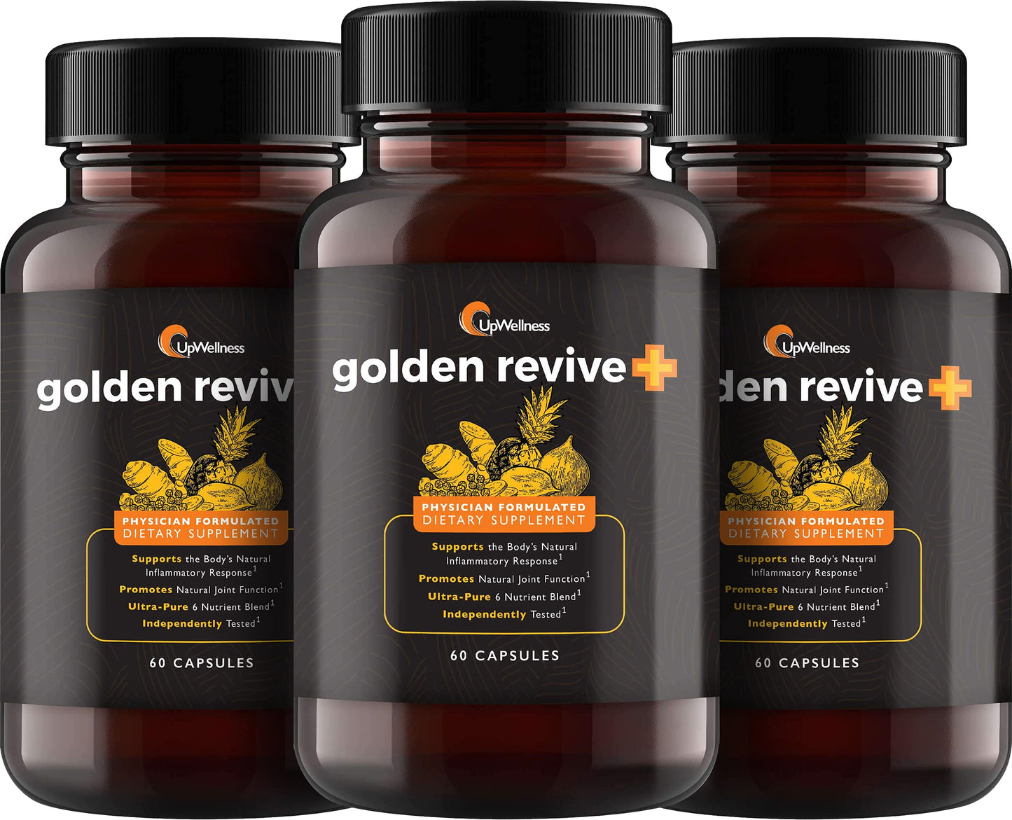 UpWellness Golden Revive + Joint Support with Quercetin, Magnesium, and Turmeric UpWellness Nutrient-Rich LivingUS supplements