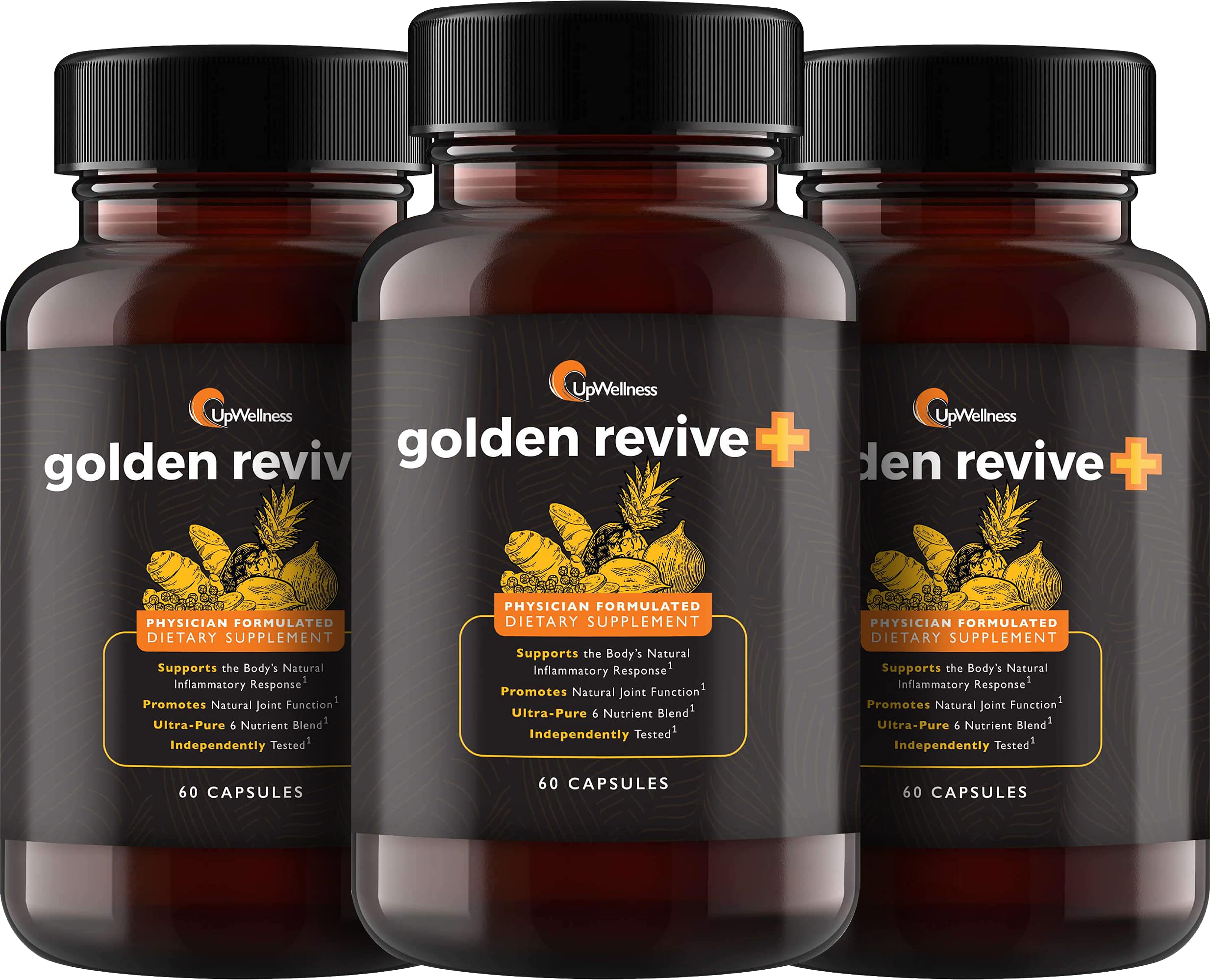 UpWellness Golden Revive + Joint Support with Quercetin, Magnesium, and Turmeric UpWellness Nutrient-Rich LivingUS supplements