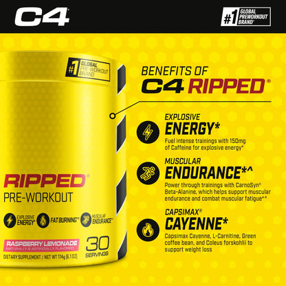 C4 Ripped & SuperHD, The Thermogenic Bundle, C4 Ripped Pre Workout Powder CellucorUS supplements