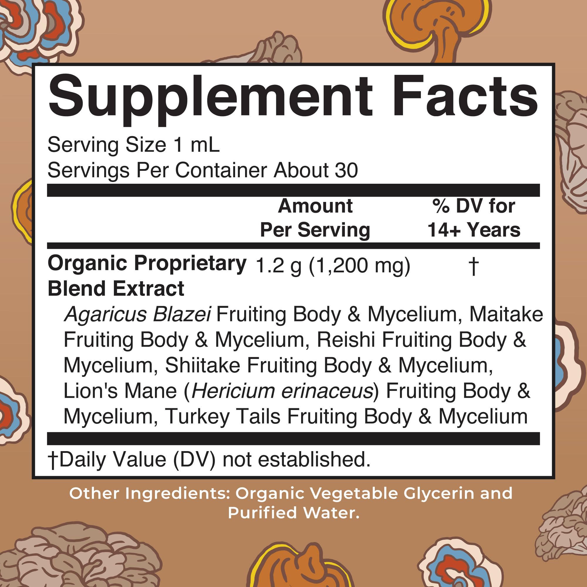 MaryRuth's Mushroom Complex | Lion's Mane | Turkey Tail | Reishi Mushroom | Shiitake Mushrooms | Alcohol Free | Mushroom Blend | Organic | Non-GMO | Vegan | 30 Servings MARYRUTH'SUS supplements