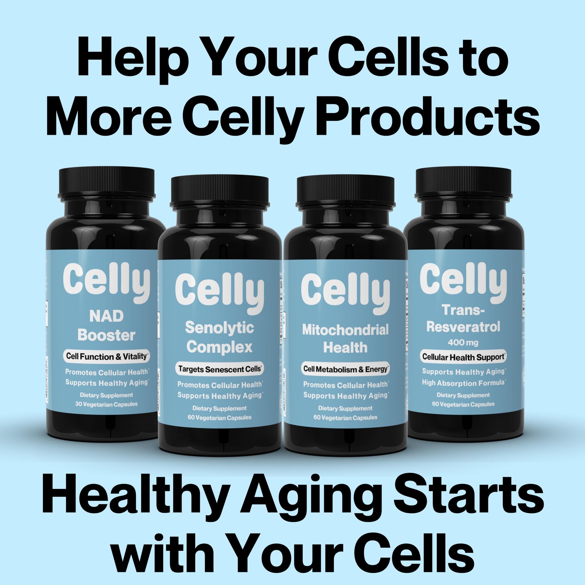Celly Autophagy Activator | Longevity Supplement for Cellular Nutrition and Healthy Aging | Promotes Cell Renewal with Spermidine, Pterostilbene, Fisetin, and NAC | Made in USA & 3rd Party Tested CellyAu supplements