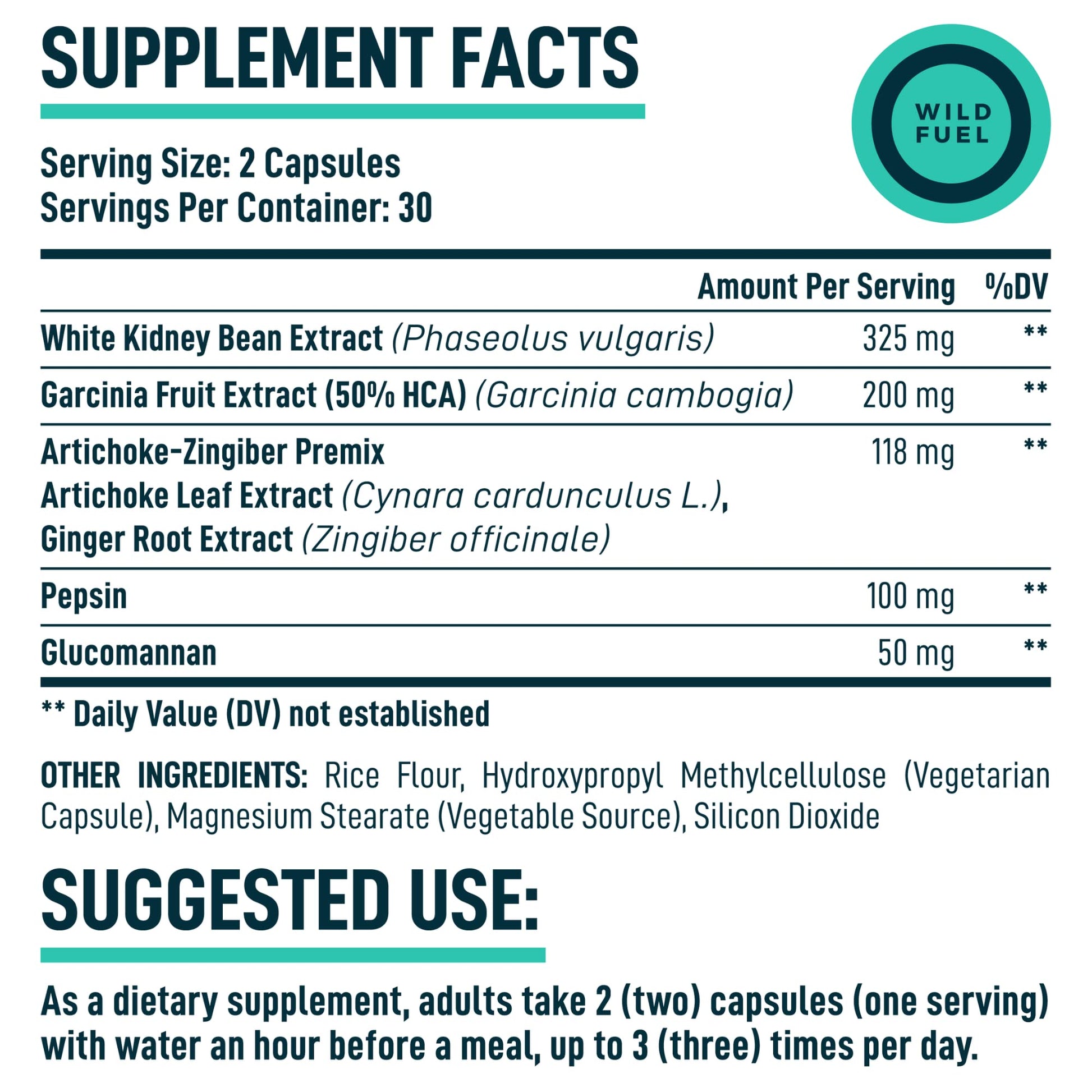Appetite Suppressant for Weight Loss, Hunger Suppressant - Diet Pills That Work Fast WILD FUELUS supplements