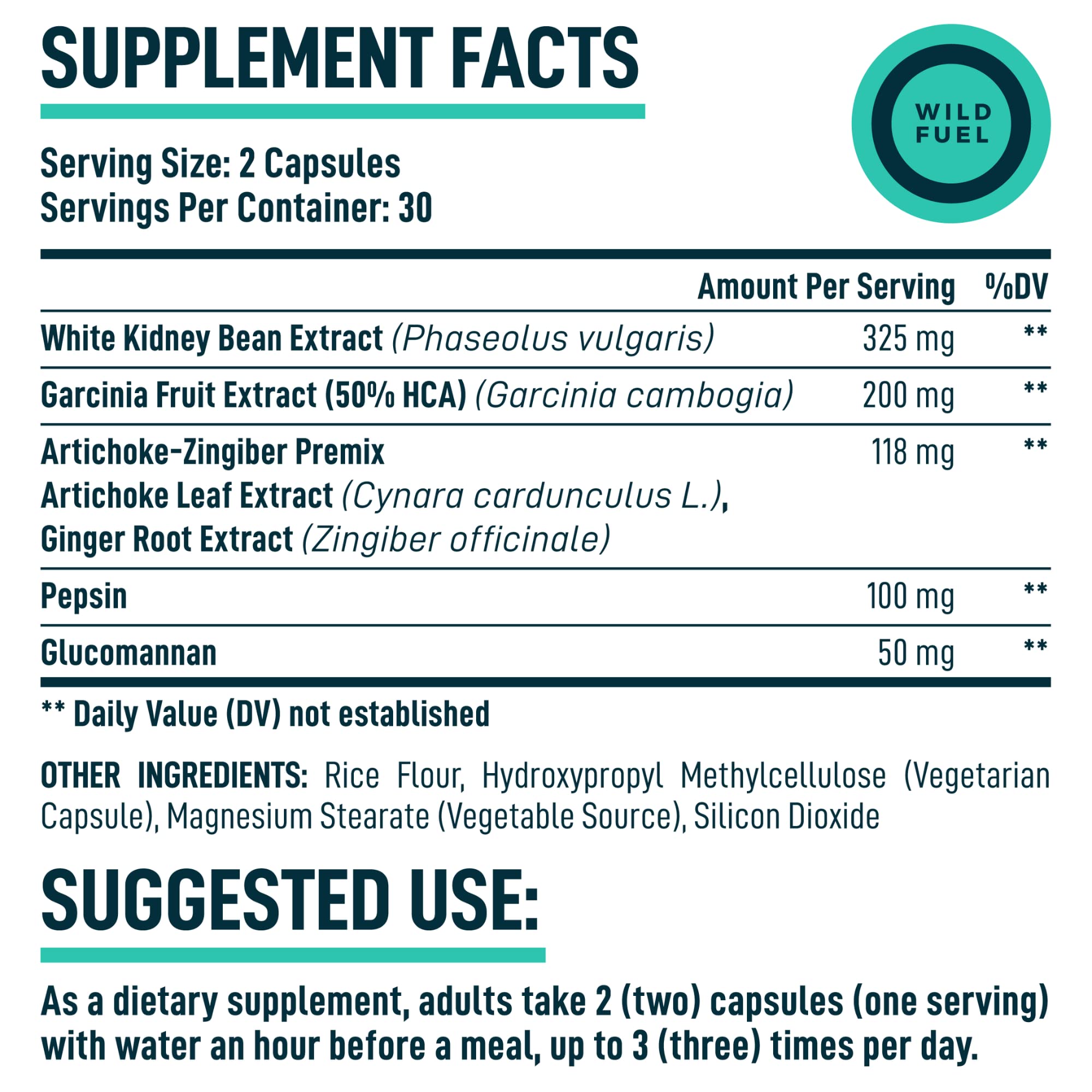 Appetite Suppressant for Weight Loss, Hunger Suppressant - Diet Pills That Work Fast WILD FUELUS supplements