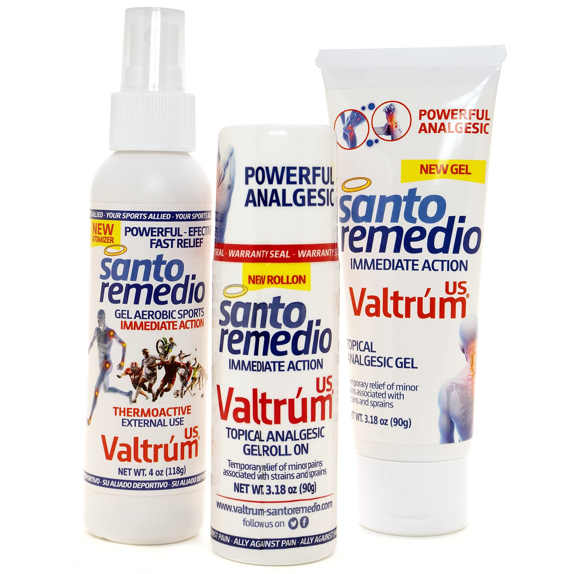 Valtrum Santo Remedio Pain Relief Spray, 4 Oz ValtrumAu supplements