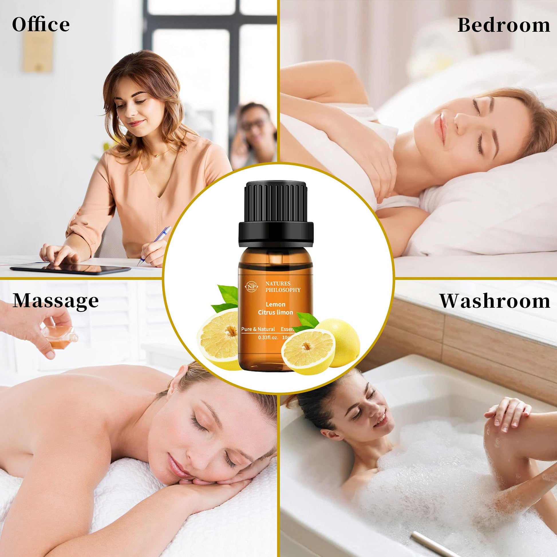 Lemon Essential Oil,100% Pure Organic Essential Oils for Aromatherapy, Diffuser, Massage, Soap Making NP NATURES PHILOSOPHYAu supplements