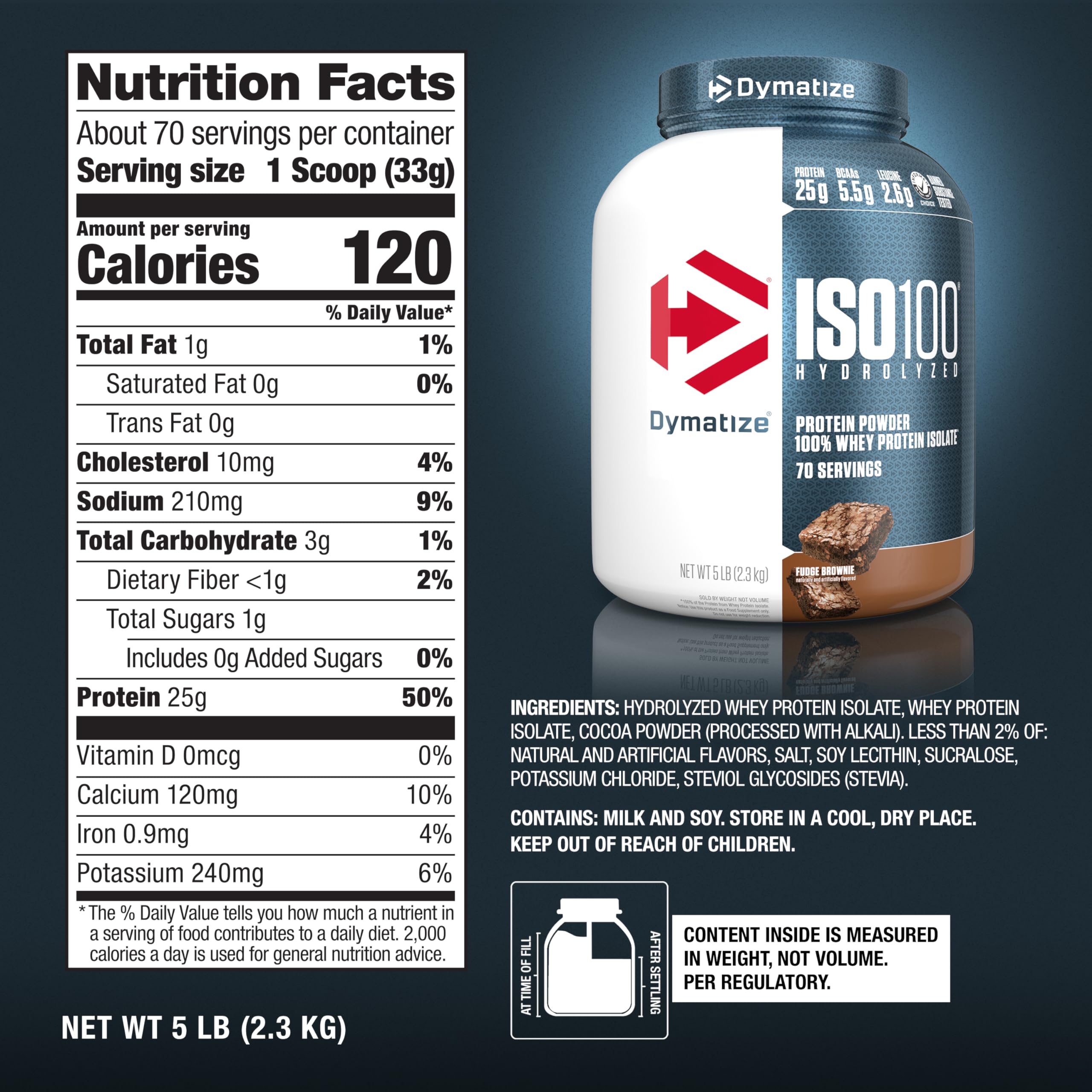 Dymatize ISO100 Hydrolyzed Protein Powder, 100% Whey Isolate Protein, 25g of Protein DymatizeUS supplements