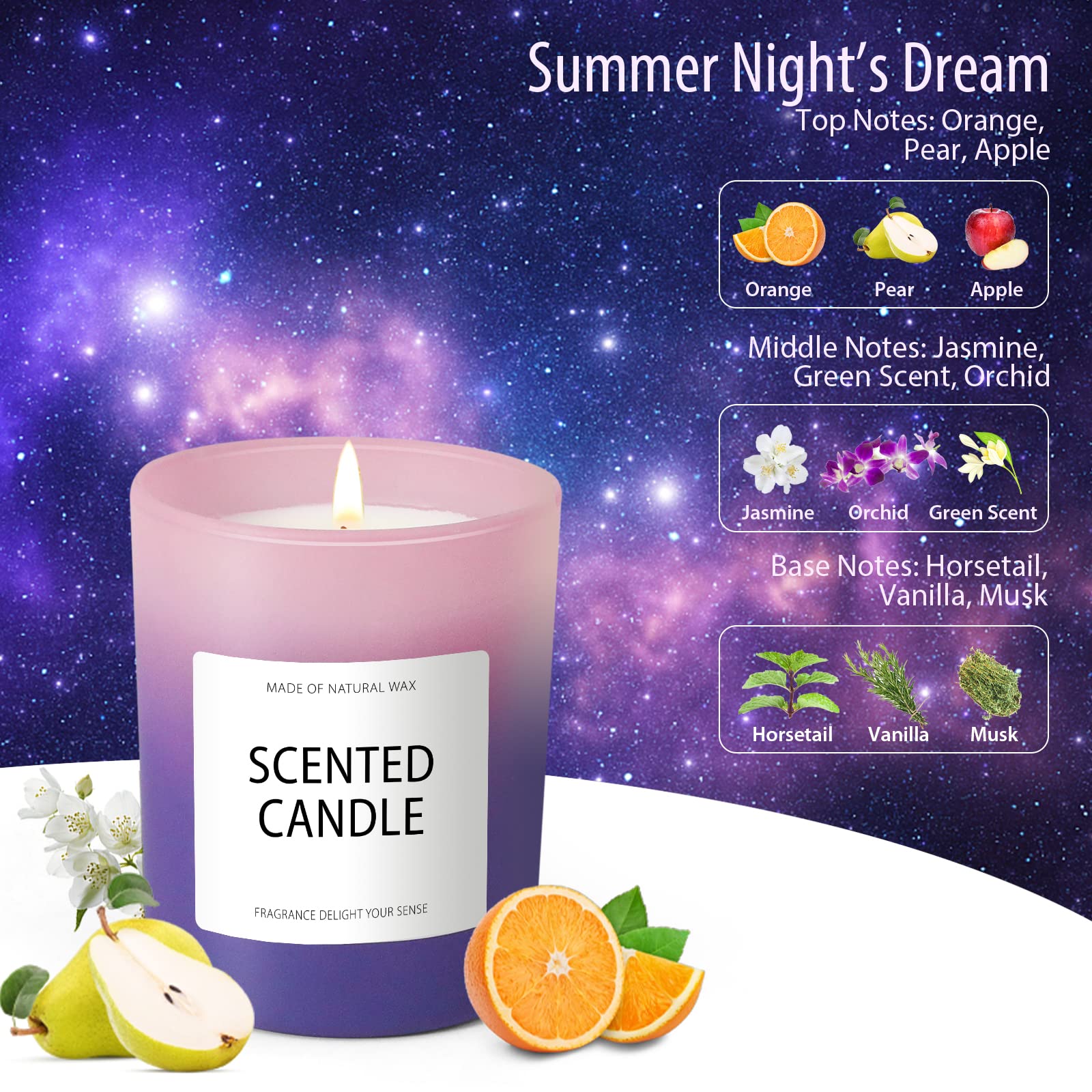 Candles, Scented Candles, Candles for Home Scented, Scented Candle Gift Set for Women STRNAu supplements