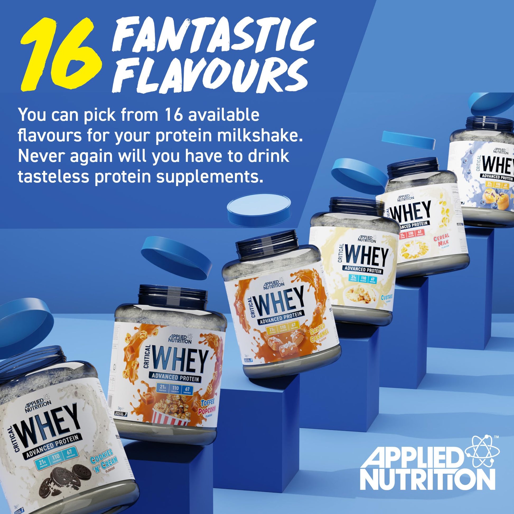 Applied Nutrition Critical Whey Protein Powder 2kg - High Protein Powder, Protein Milkshake Applied NutritionAu supplements
