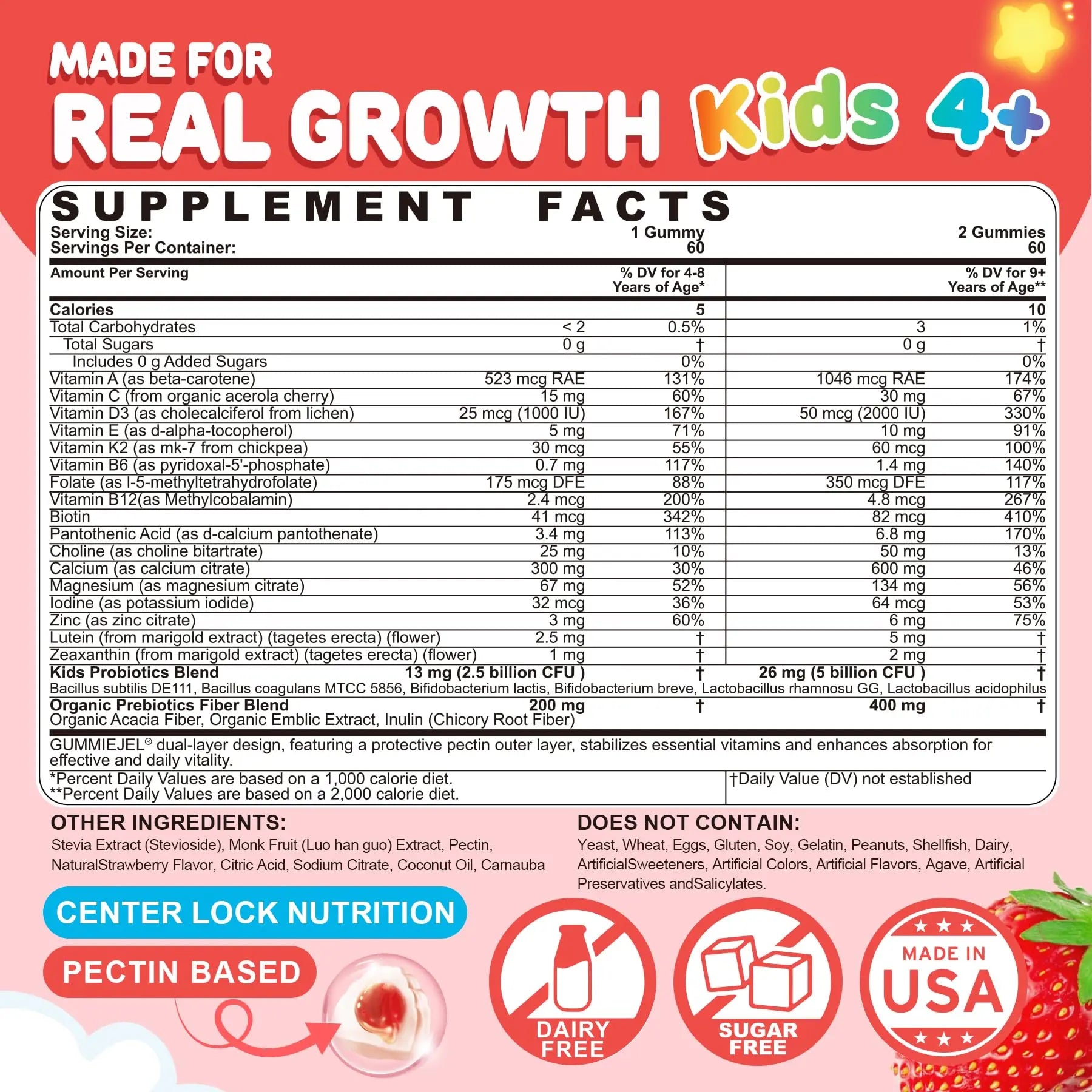 NEVISS Kids Multivitamin Gummies & Probiotics for Kids Teen + Veggie & Fruit Fiber Gummies NEVISSAu supplements