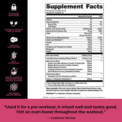 Nutrology Beet Natural O2, Pre Workout Powder, Energy, Endurance; Nitric Oxide Booster NutrologyUS supplements