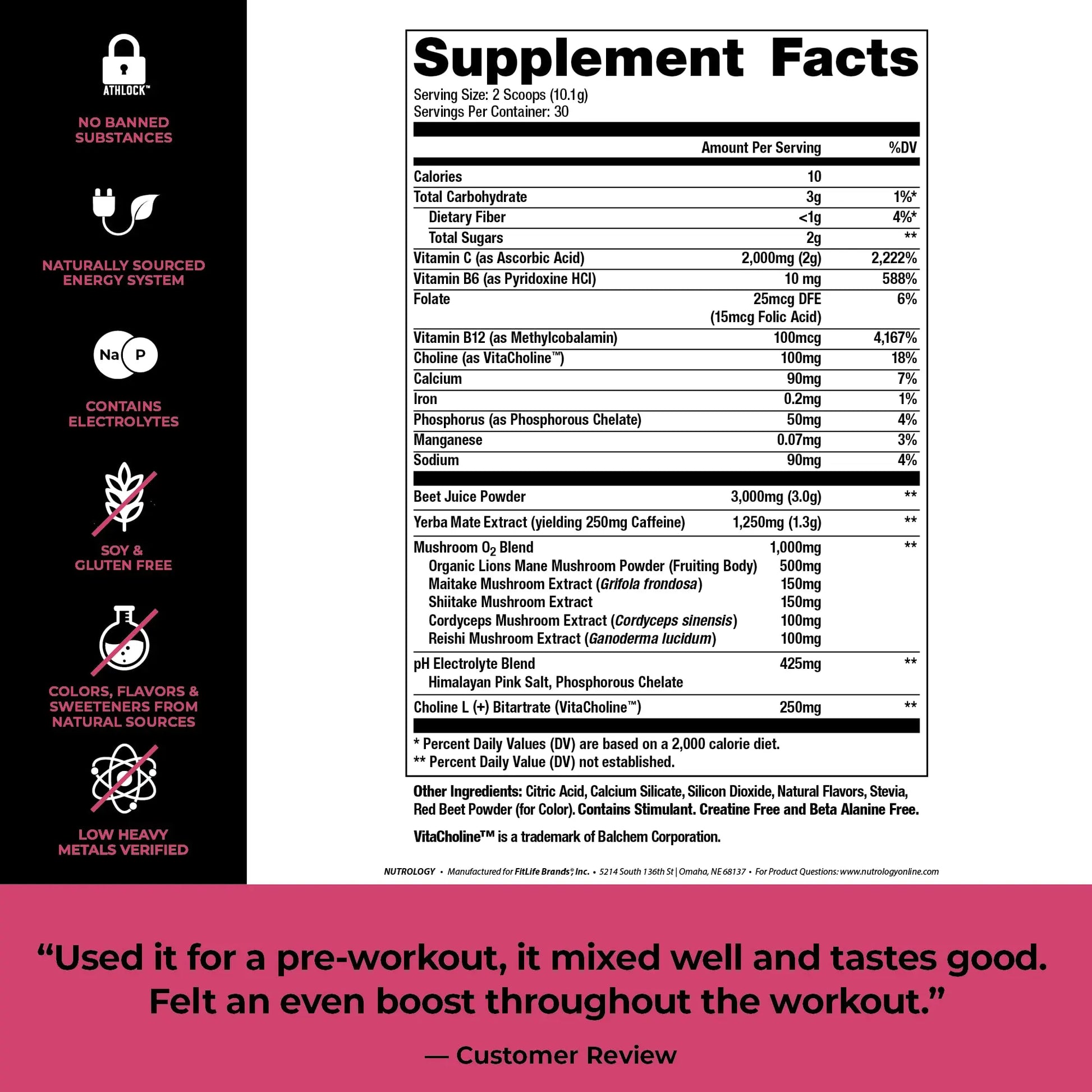 Nutrology Greens & Fruits Powder-Naturally Sourced Superfood, Chocolate (30 Servings) Beet Natural O2, Pre Workout Powder, Passion Fruit Flavor (30 Servings) Nutrologynz supplements