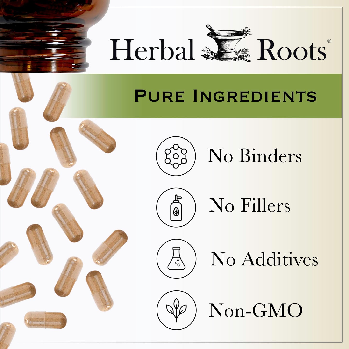 Herbal Roots Organic Hawthorn Berry Capsules | Extra Strength 1,200mg per Serving | 60 Vegan Capsules Herbal RootsUS supplements