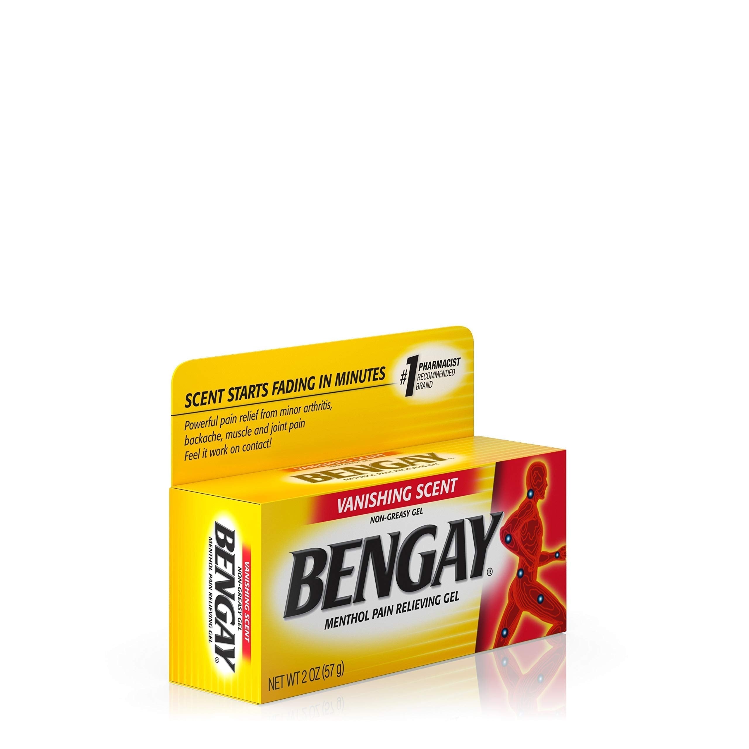 Vanishing Scent Bengay Relief Gel, Non-Greasy Topical Reliever with Cooling Menthol, 2 oz BengayAu supplements