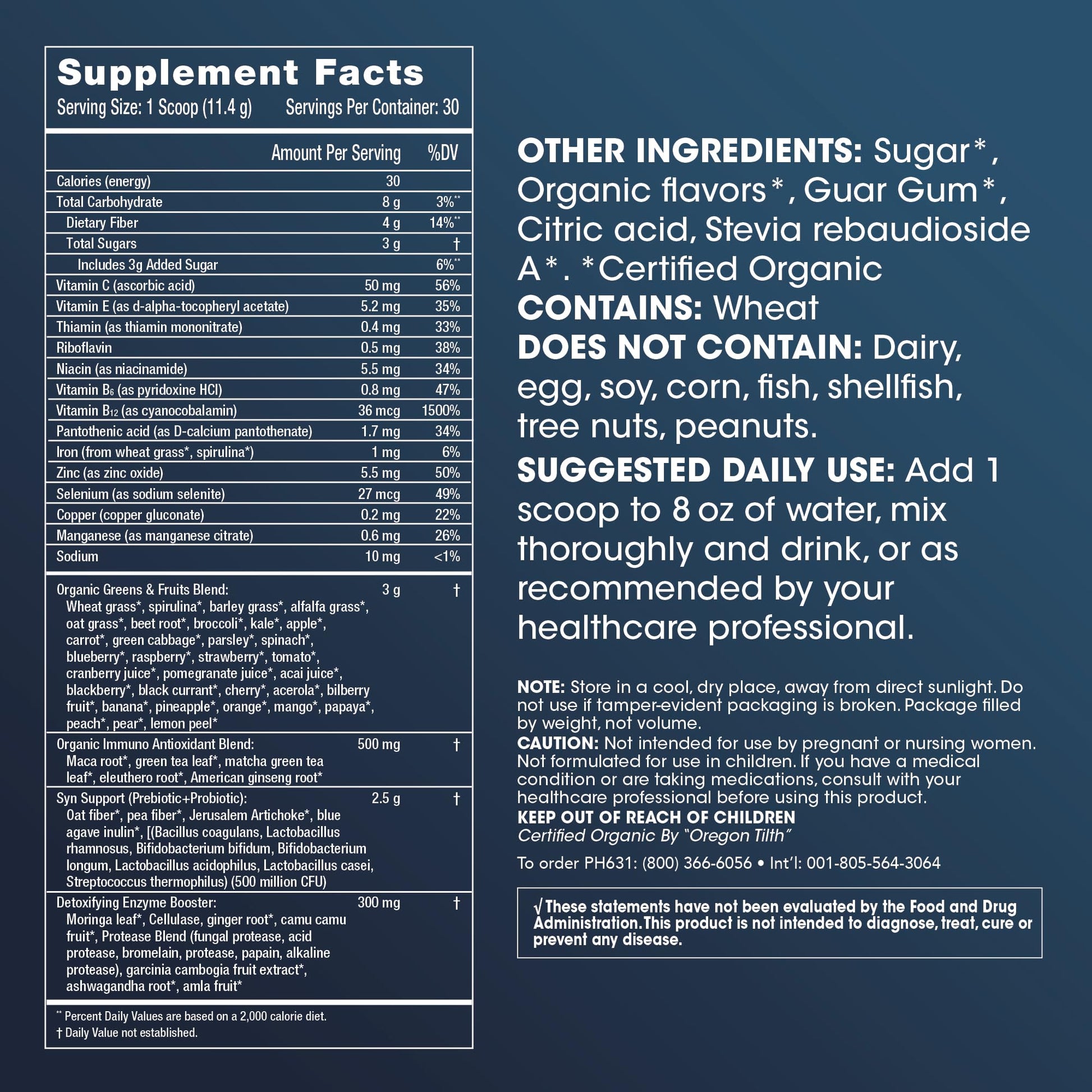 ProHealth Longevity Greens- Delicious Organic Healthy Greens for Energy & Aging ProHealthUS supplements