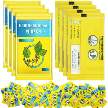 Timgle 300 Counts Individual Packing Hemorrhoid Wipes Witch Hazel Wipes for Butt Hemorrhoidal and Relief Swelling Pain Burning Itching Numbing, 5.5 x 7 Inch TimgleAu supplements