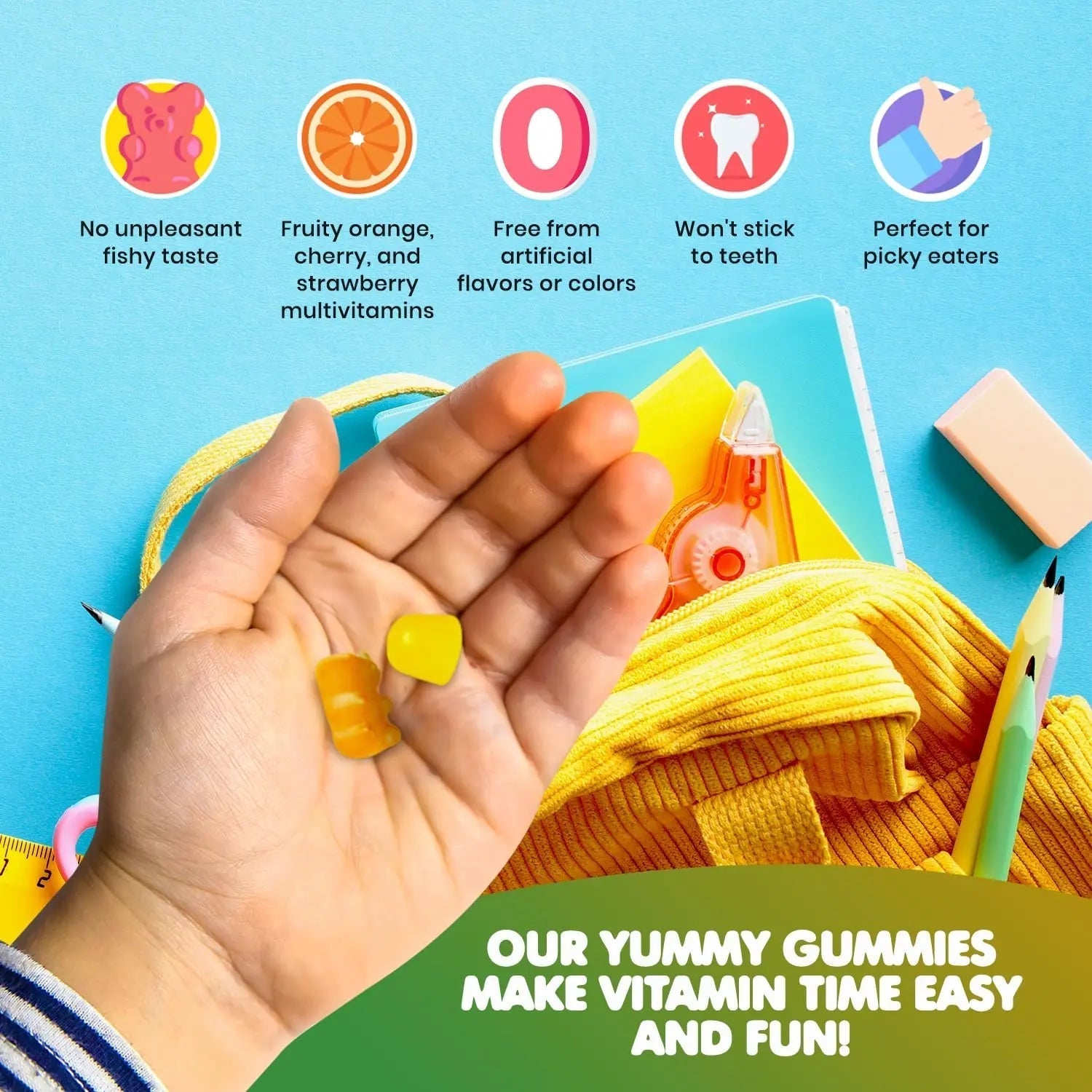 DR. MORITZ Omega 3 Gummies (90 Count) and Kids Multivitamin Gummies Bundle (60 Count) - for Daily Health Support - Vegan DHA Omega 3 for Kids DR. MORITZAu supplements
