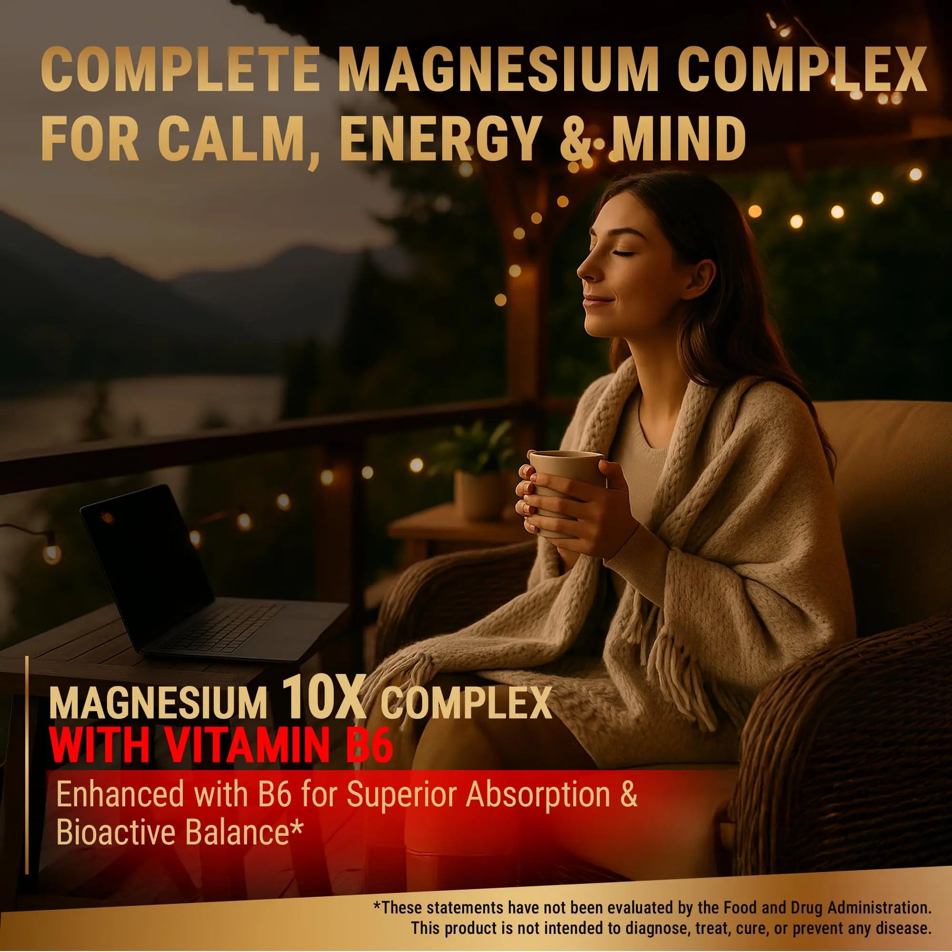 Magnesium 10X Complex – 900mg Elemental Magnesium | Glycinate, Gluconate, Malate, Orotate, Carbonate, Asparate, Taurate, Citrate, Bisglycinate, Ascorbate + Vitamin B6 for Superior Absorption New Elementsnz supplements