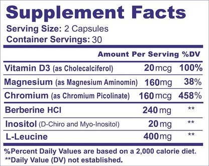 METFORMINA NATURAL - Fat & Glucose Metabolism Support - Dr Salomon Ni una dieta másUS supplements
