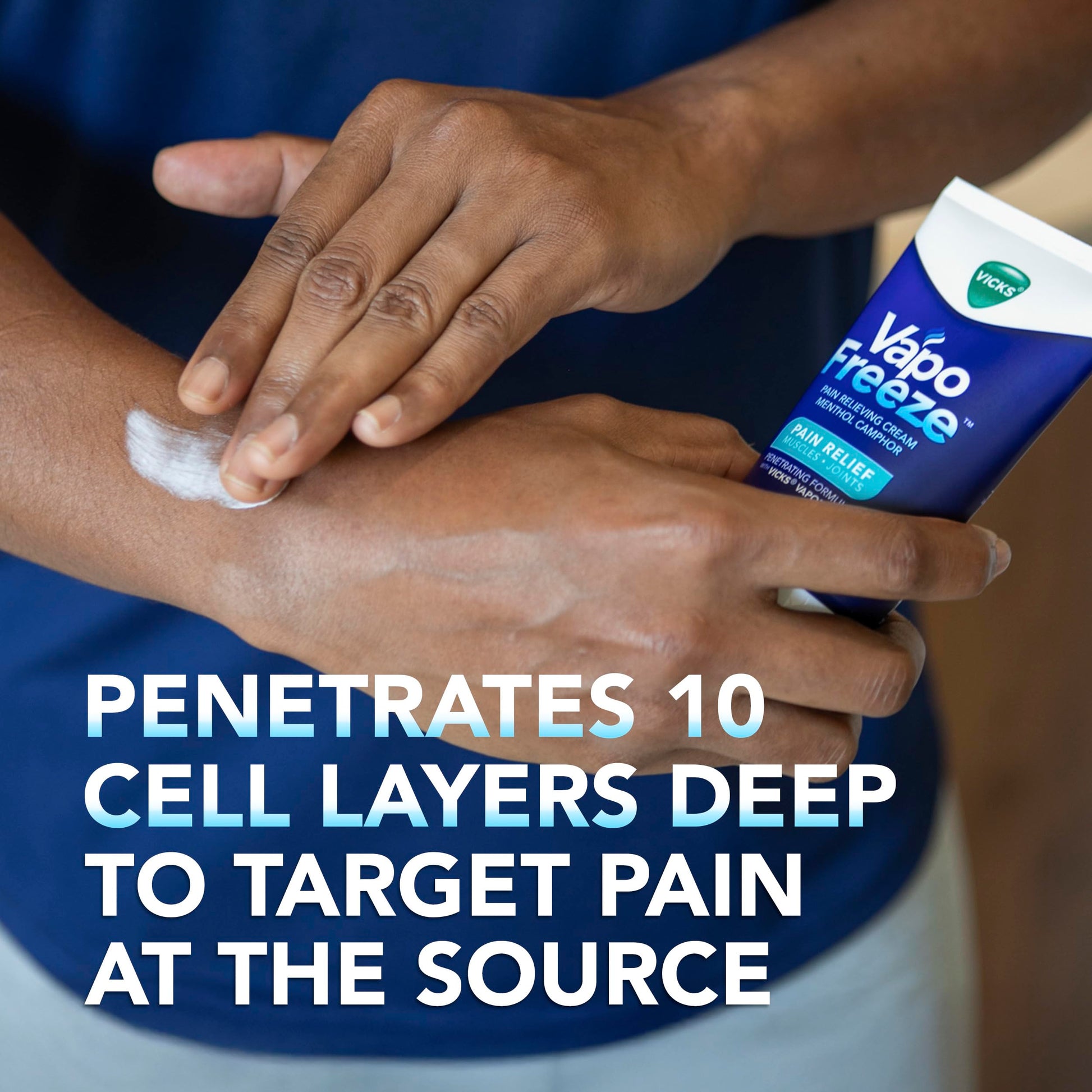 Vicks VapoFreeze Topical Pain Cream 3.0oz, Maximum Strength Menthol+ for Muscle Pain Relief, Joint Pain Relief, Knee Pain Relief, Back Pain Relief, Cream for Pain Relief, Topical Pain Relief VicksAu supplements