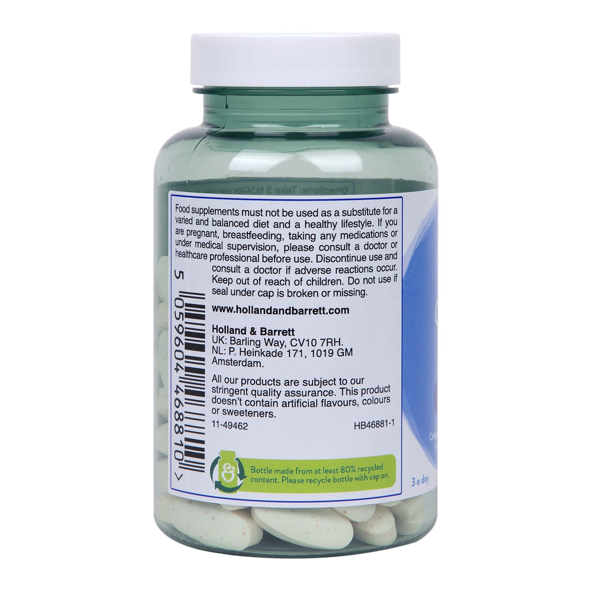 Holland and Barrett Marine Collagen with Vitamin C 3000mg 90 Tablets Holland & BarrettAu supplements