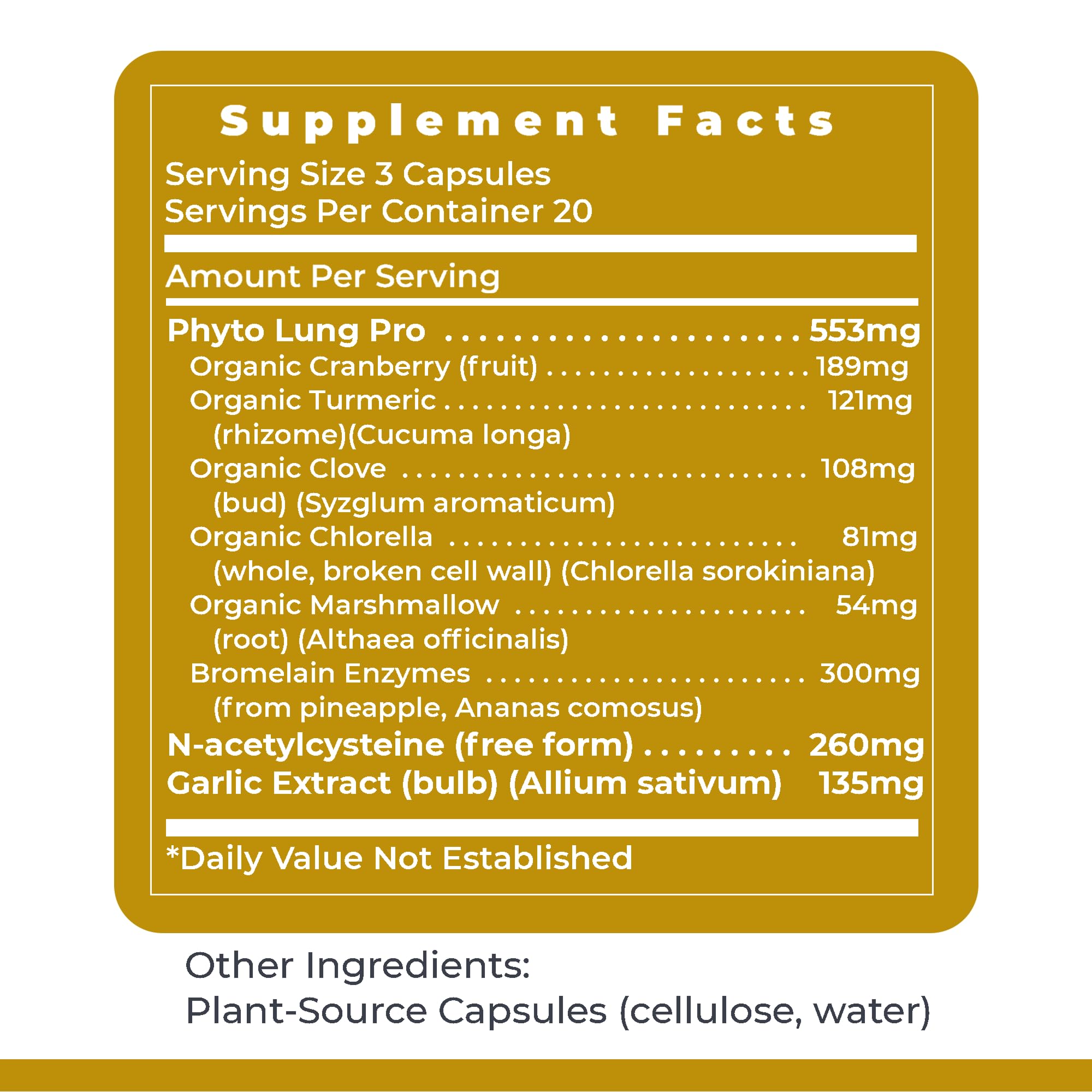 Premier Research Labs PneumoVen - Lung Support Supplement w/Bromelain & NAC, Lung Health Support Vitamins, Lung Cleanse - 60 Capsules Premier Research LabsAu supplements