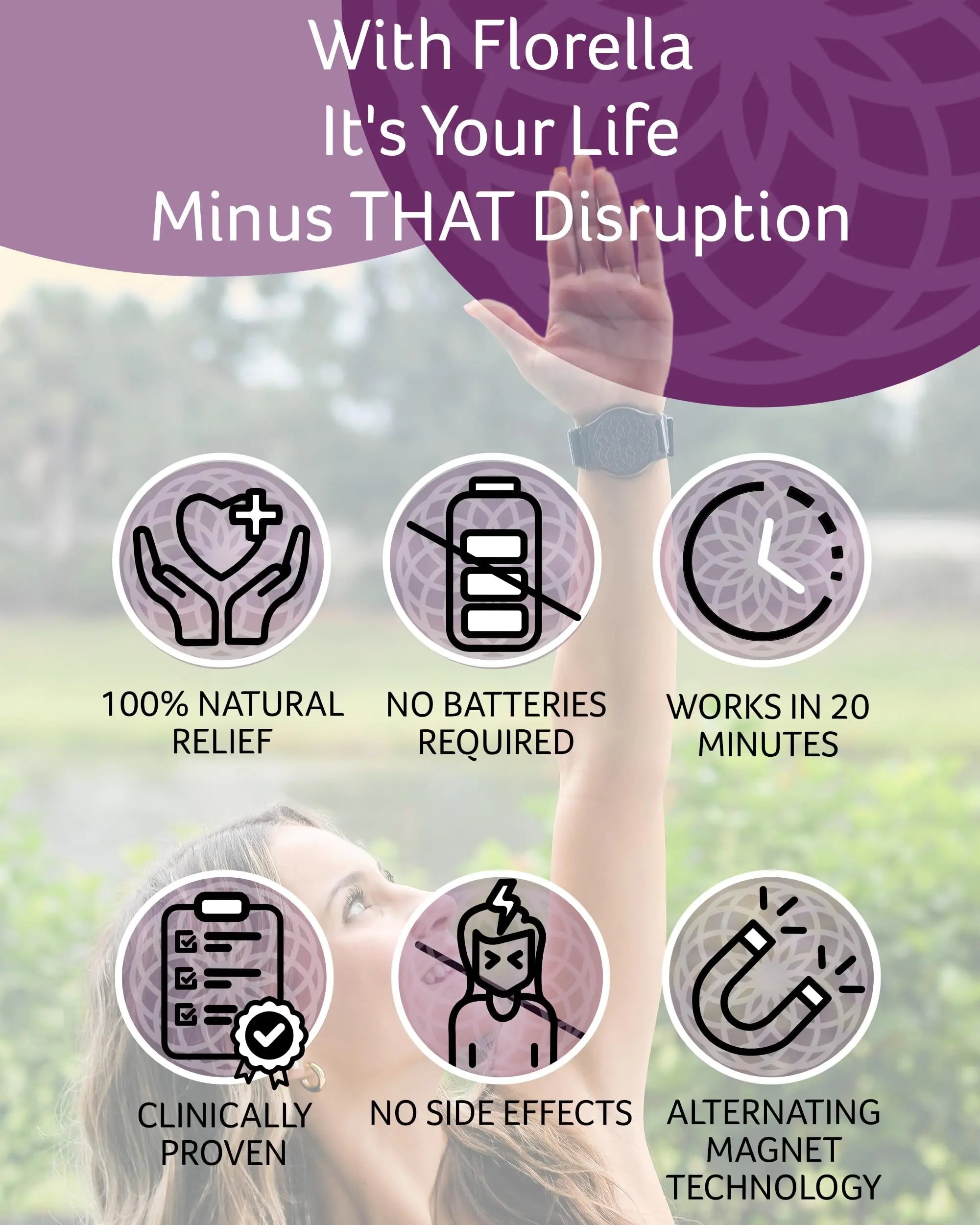 MediMags Period Pain Relief Device - Clinically Proven, All Natural Relief for A Life On The Go - The Florella Therapeutic Device Helps Alleviate The Pain from Menstrual Cramps. FlorellaAu supplements