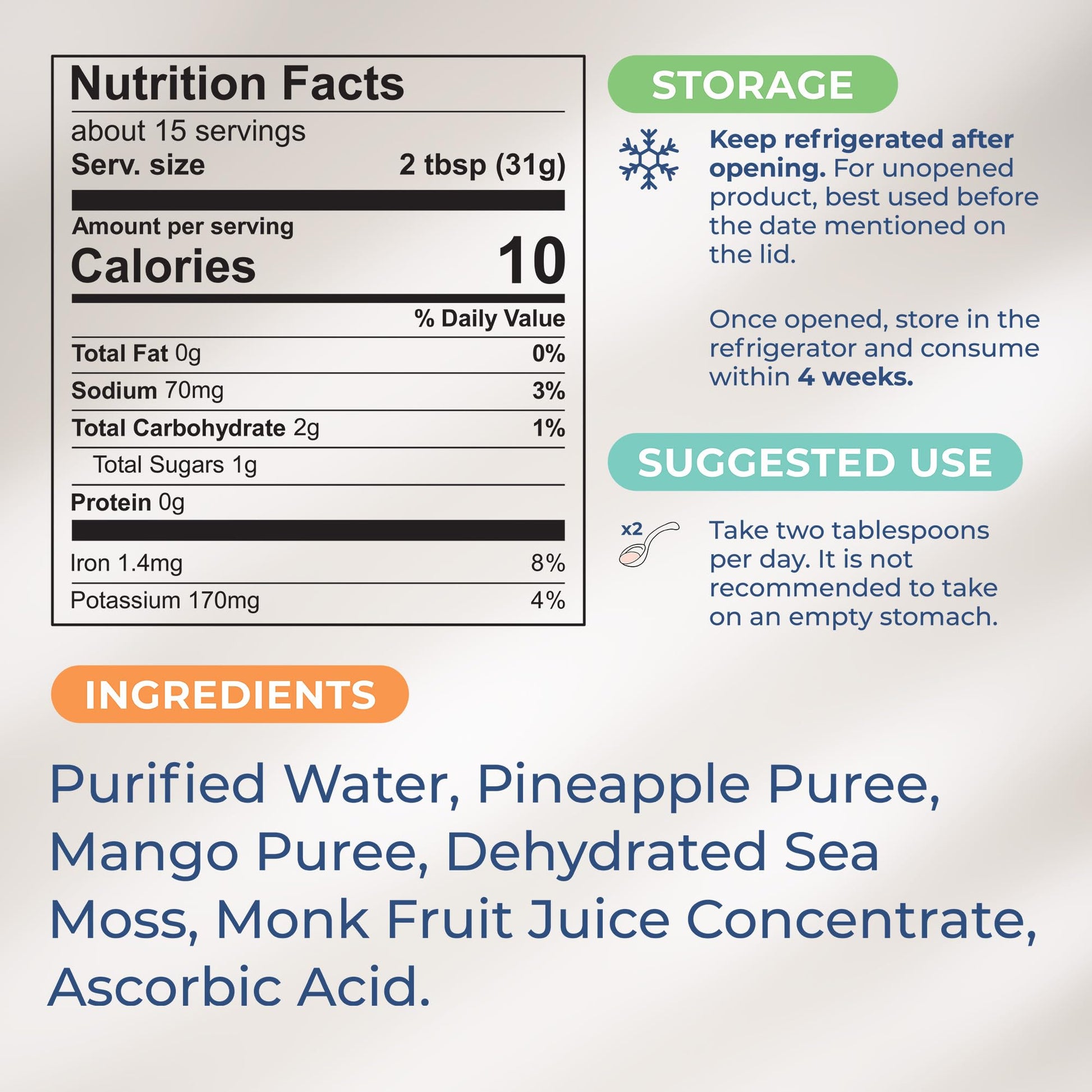 TrueSeaMoss Wildcrafted Irish Sea Moss Gel – Nutritious Organic Raw Seamoss Rich TrueSeaMossUS supplements