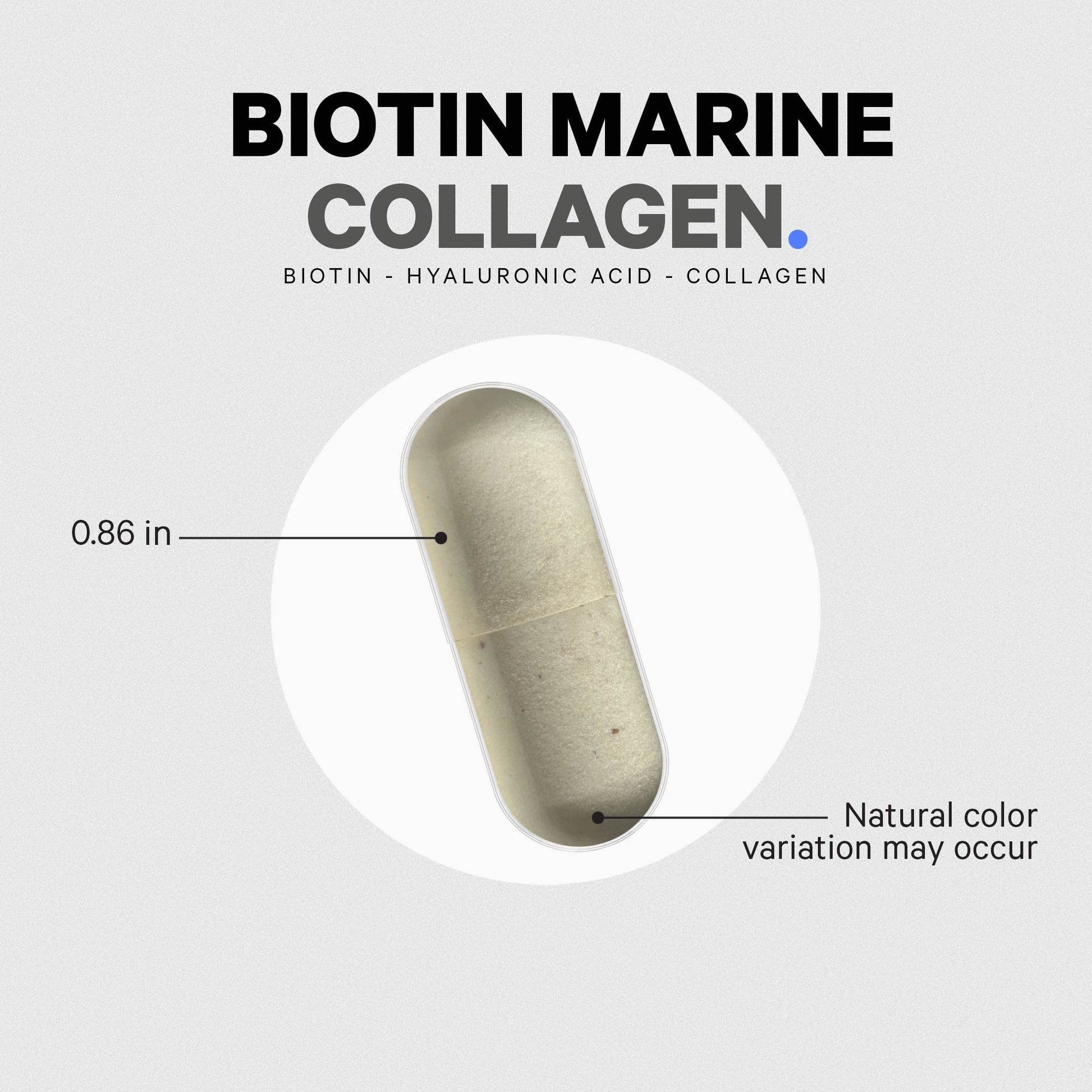 Codeage Biotin Marine Collagen Peptides - Wild-Caught Marine Collagen Types I & III, Biotin, Vitamins C & E, Hyaluronic Acid, Amino Acids, Fruit and Herb Blend, Non-GMO - 120 Capsules CodeageAu supplements