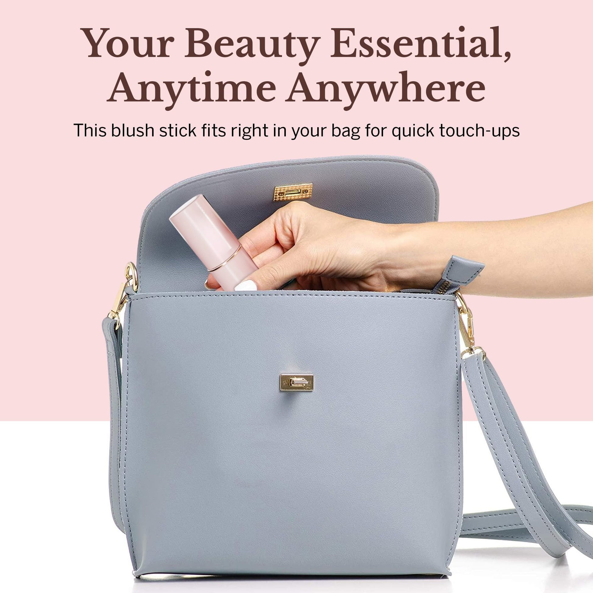 BeautiHome Blush Stick for Cheeks & Lips Multistick Cream Blush- Easy to Apply & Blend- Infused with Nourishing Ingredients for your Skin Compact Travel Size Makeup (Misty Rose, Small) BeautiHomeAu supplements