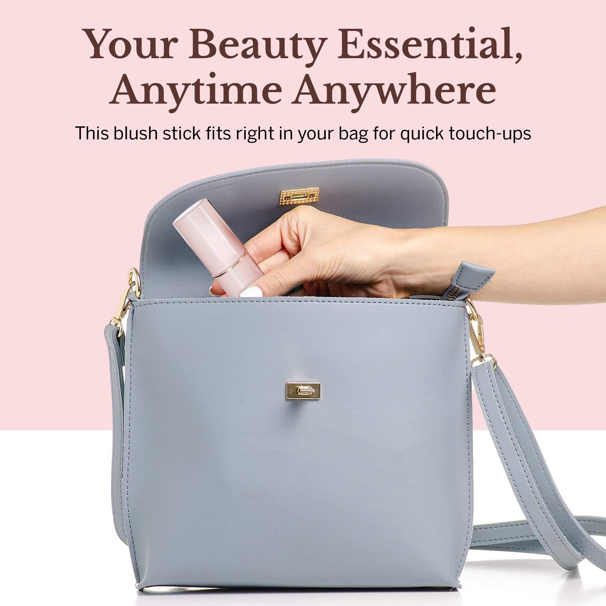 BeautiHome Blush Stick for Cheeks & Lips Multistick Cream Blush- Easy to Apply & Blend- Infused with Nourishing Ingredients for your Skin Compact Travel Size Makeup (Misty Rose, Small) BeautiHomeAu supplements