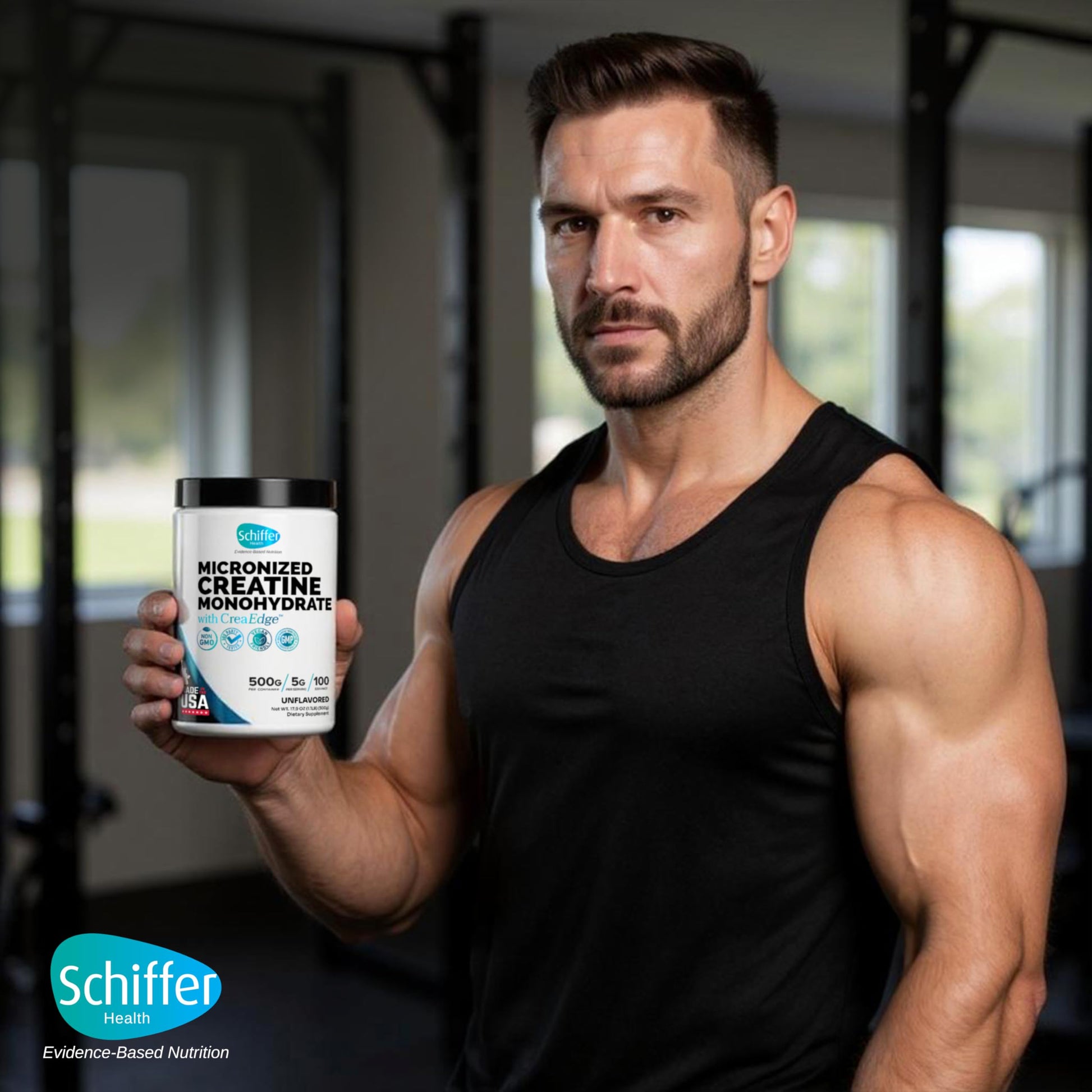 Creatine Monohydrate Powder 500g – Supports Muscle Growth, Strength & Cognitive Function*, 5g per Serv - 100 Servings, Pure Micronized Creatine for Enhanced Performance, Unflavored, 17.9 oz SCHIFFER HEALTHAu supplements