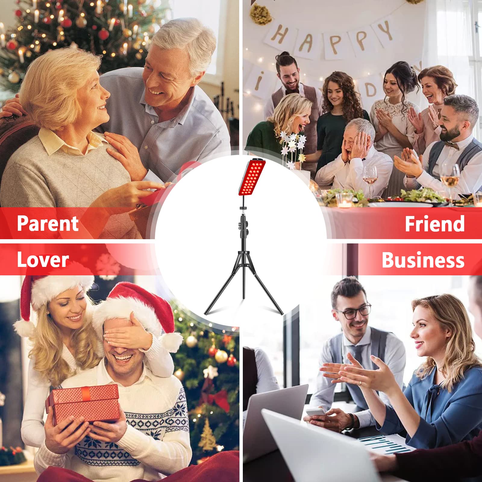 RUISQM Red Light Therapy Lamp, Infrared Light Therapy with Stand - 660nm Redlight & 850nm RUISQMAu supplements