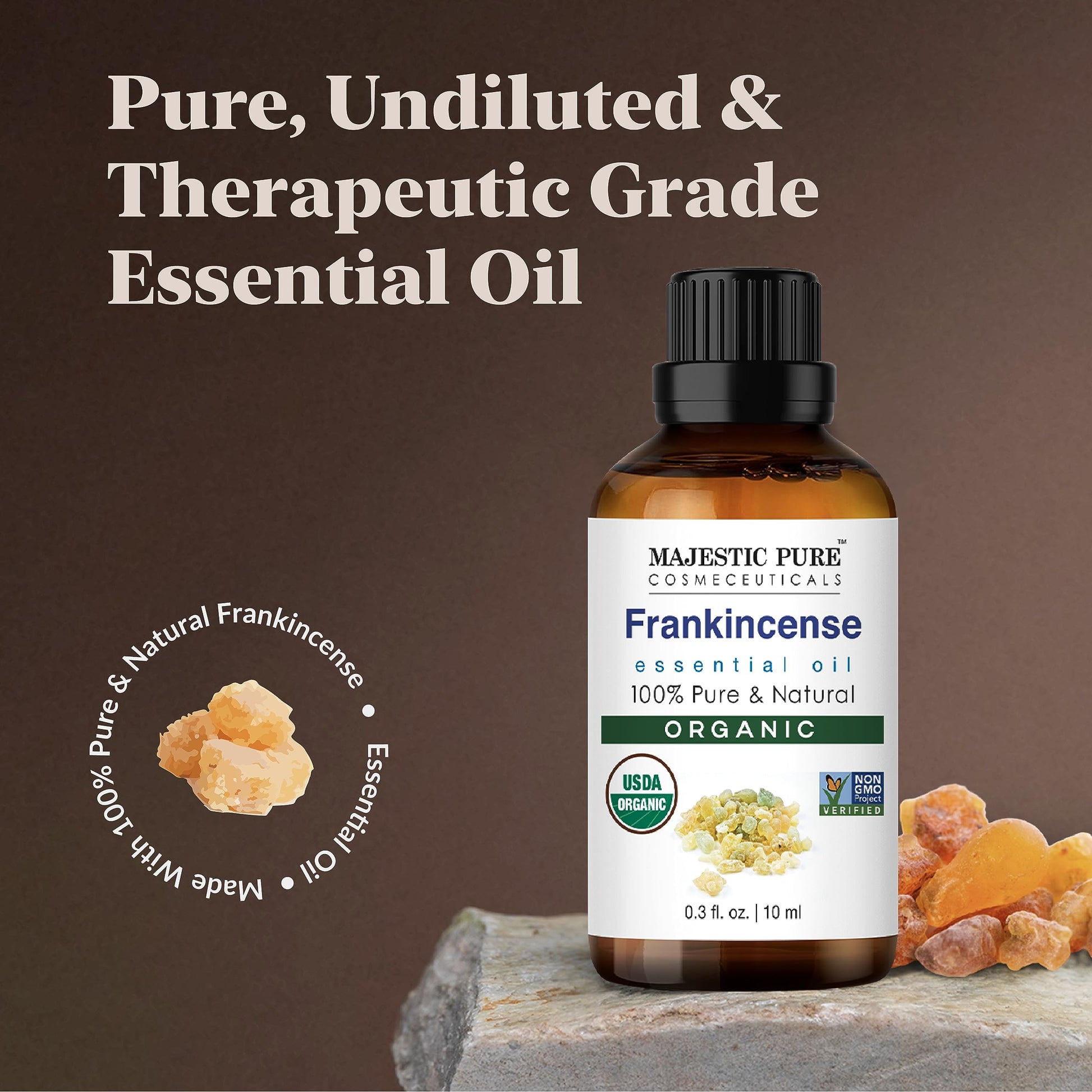 Majestic Pure USDA Organic Frankincense 0.33 fl oz MAJESTIC PUREAu supplements